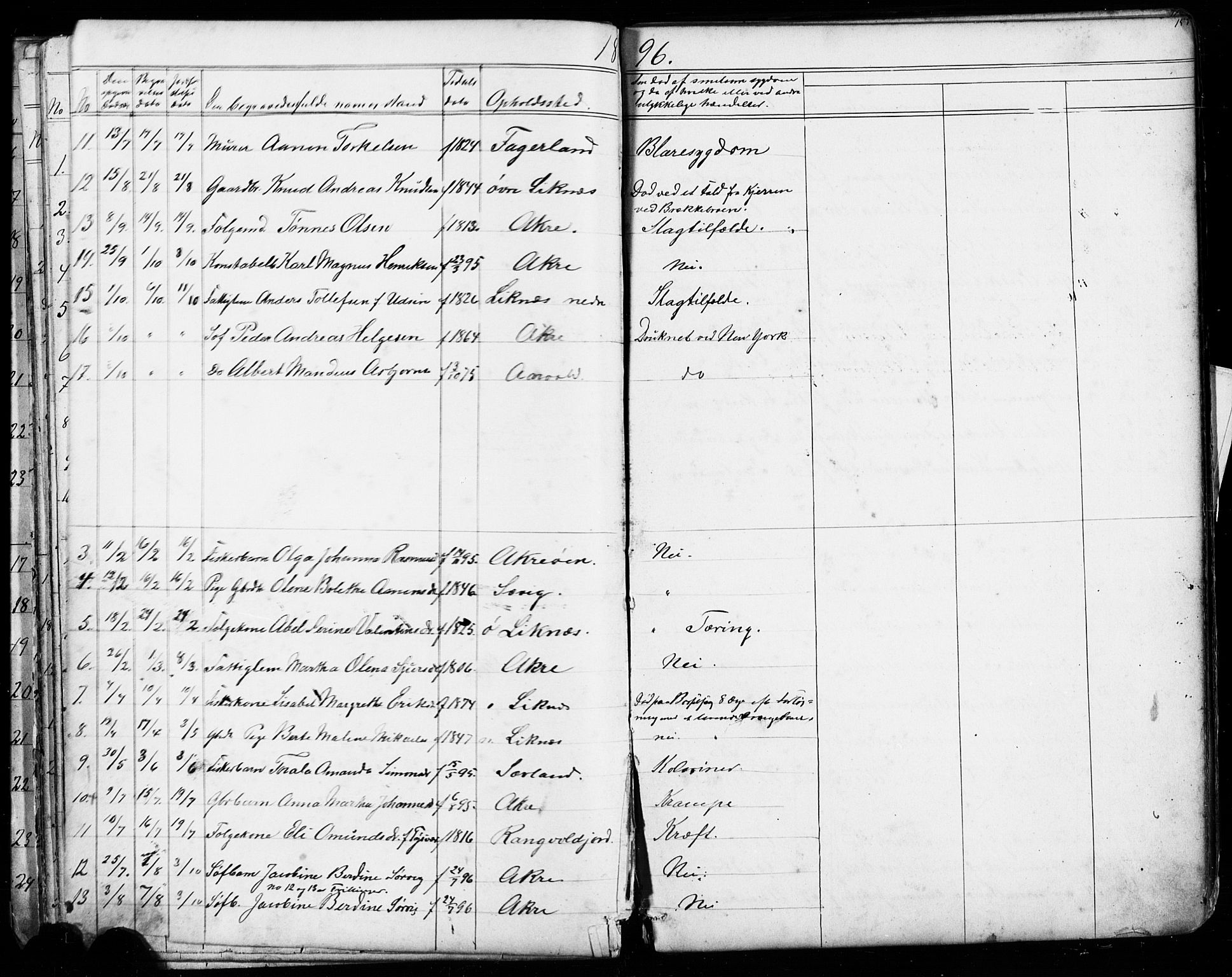 Kopervik sokneprestkontor, AV/SAST-A-101850/H/Ha/Hab/L0002: Parish register (copy) no. B 2, 1881-1905, p. 157
