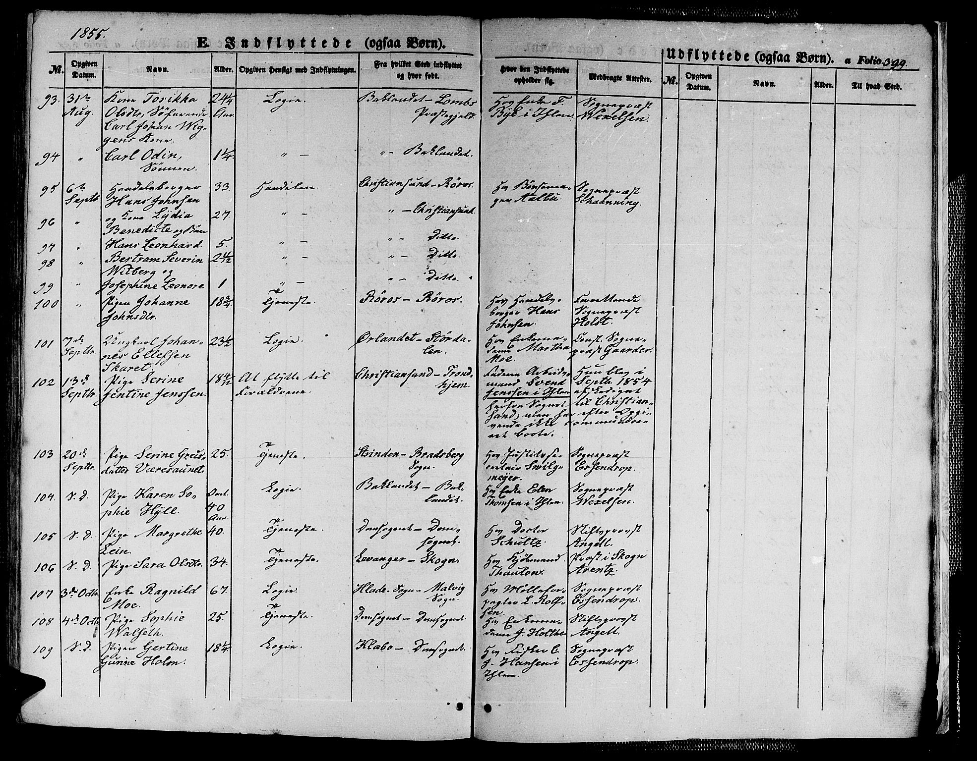 Ministerialprotokoller, klokkerbøker og fødselsregistre - Sør-Trøndelag, SAT/A-1456/602/L0137: Parish register (copy) no. 602C05, 1846-1856, p. 399