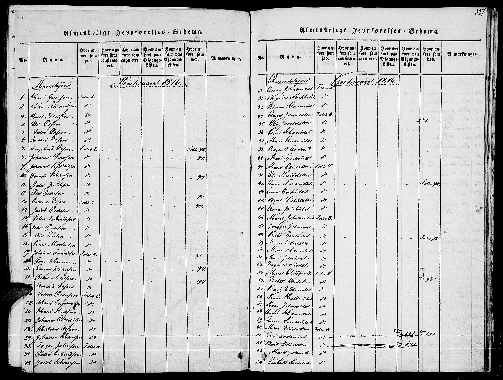 Fron prestekontor, AV/SAH-PREST-078/H/Ha/Haa/L0002: Parish register (official) no. 2, 1816-1827, p. 337