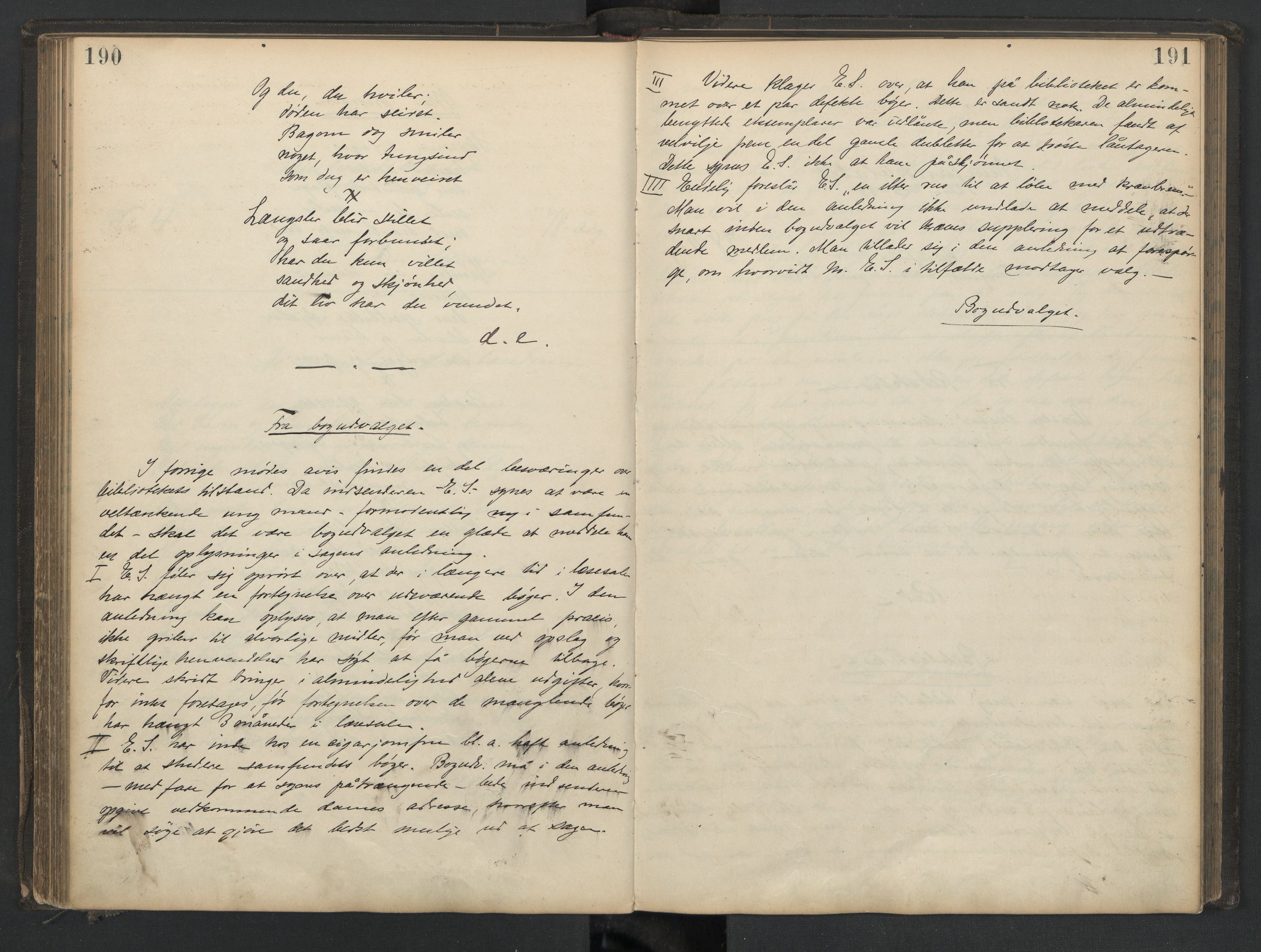 Det Norske Studentersamfund, AV/RA-PA-1322/X/Xa/L0013/0002: -- / Samfundsbladet/Studentersamfundets Avis, 1892-1895, p. 190-191