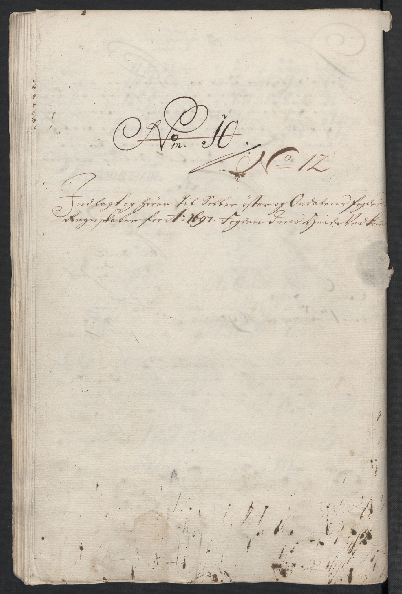 Rentekammeret inntil 1814, Reviderte regnskaper, Fogderegnskap, RA/EA-4092/R13/L0835: Fogderegnskap Solør, Odal og Østerdal, 1697, p. 205
