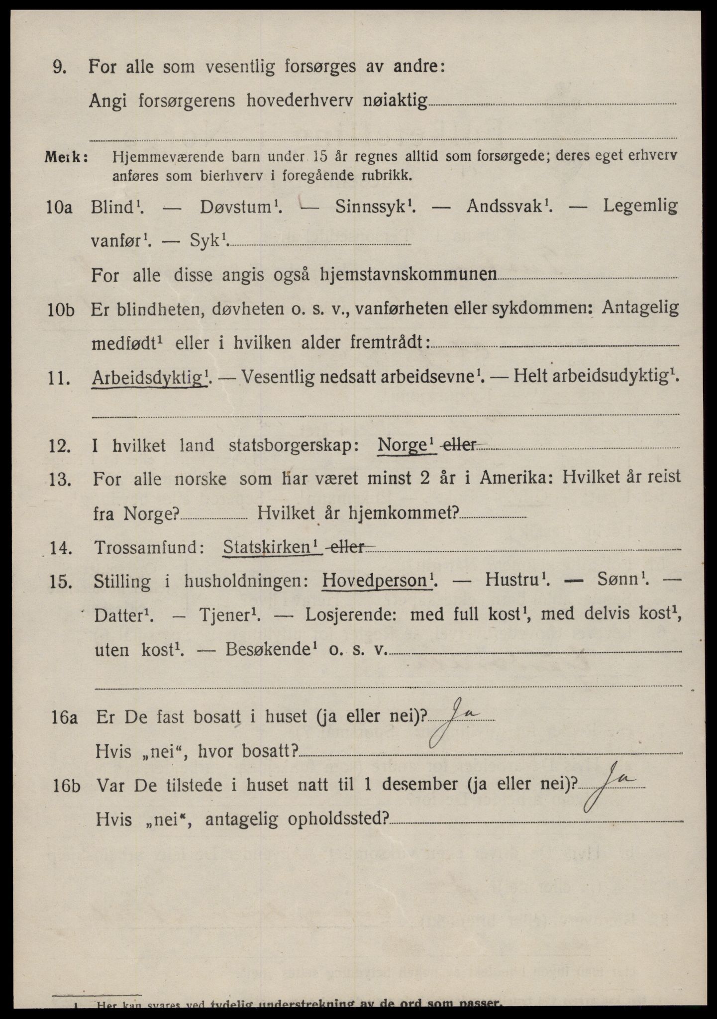 SAT, 1920 census for Tustna, 1920, p. 3568