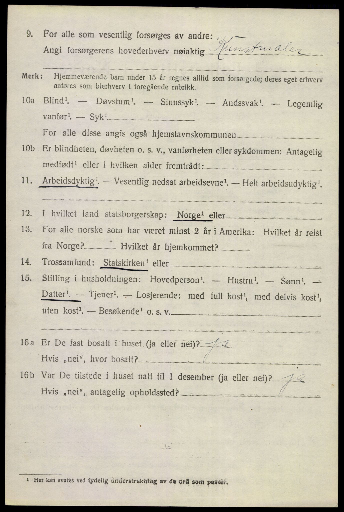 SAKO, 1920 census for Sigdal, 1920, p. 8407