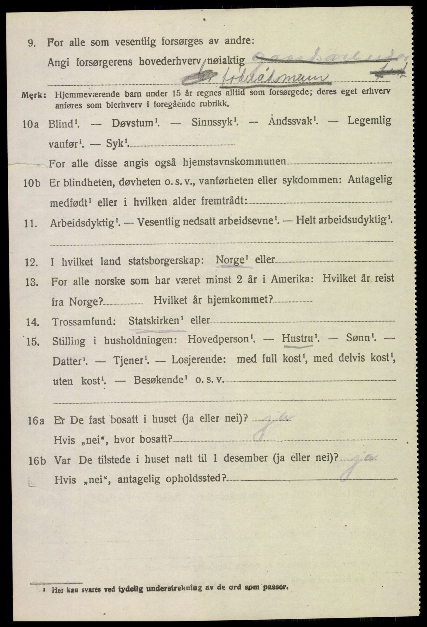 SAH, 1920 census for Stange, 1920, p. 15924