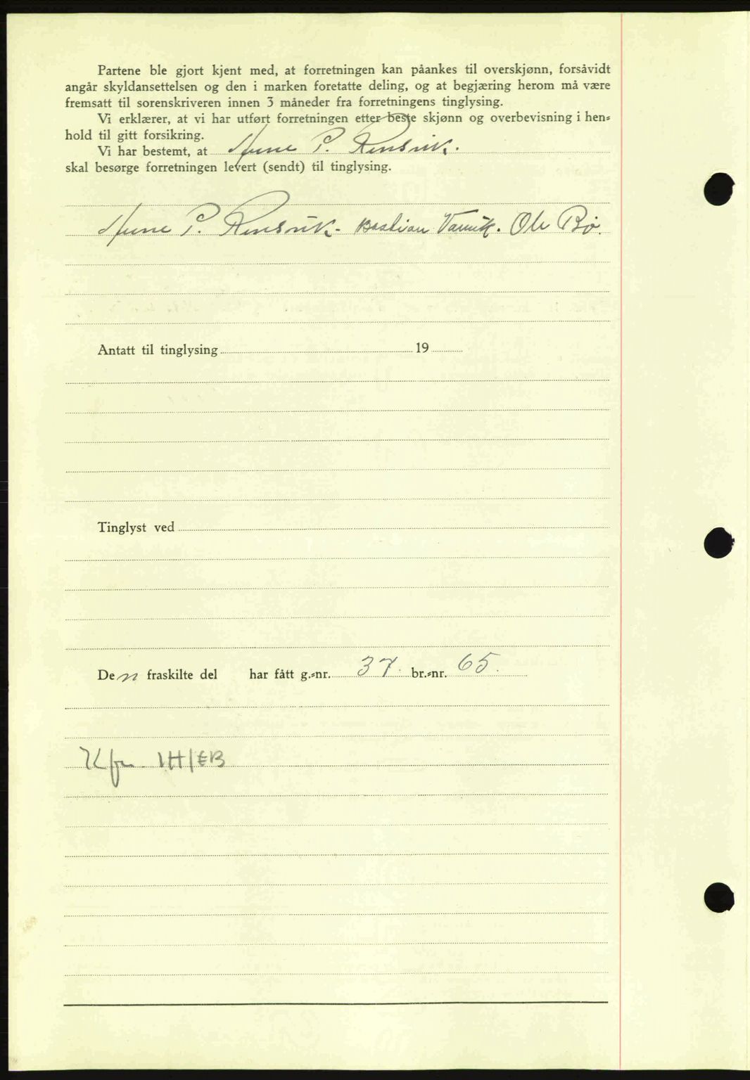Nordmøre sorenskriveri, SAT/A-4132/1/2/2Ca: Mortgage book no. A90, 1941-1941, Diary no: : 1480/1941
