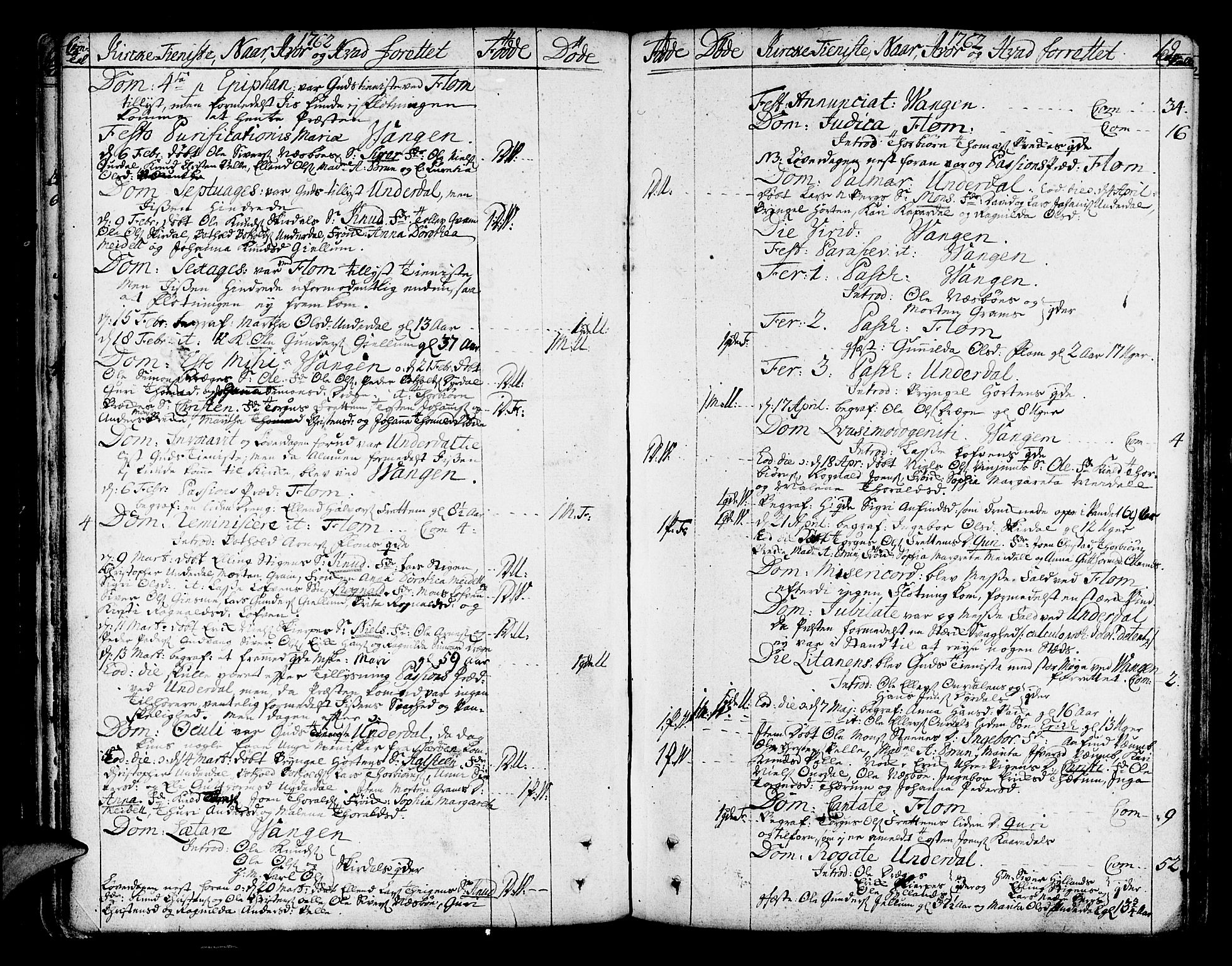 Aurland sokneprestembete, AV/SAB-A-99937/H/Ha/Haa/L0004: Parish register (official) no. A 4, 1756-1801, p. 19