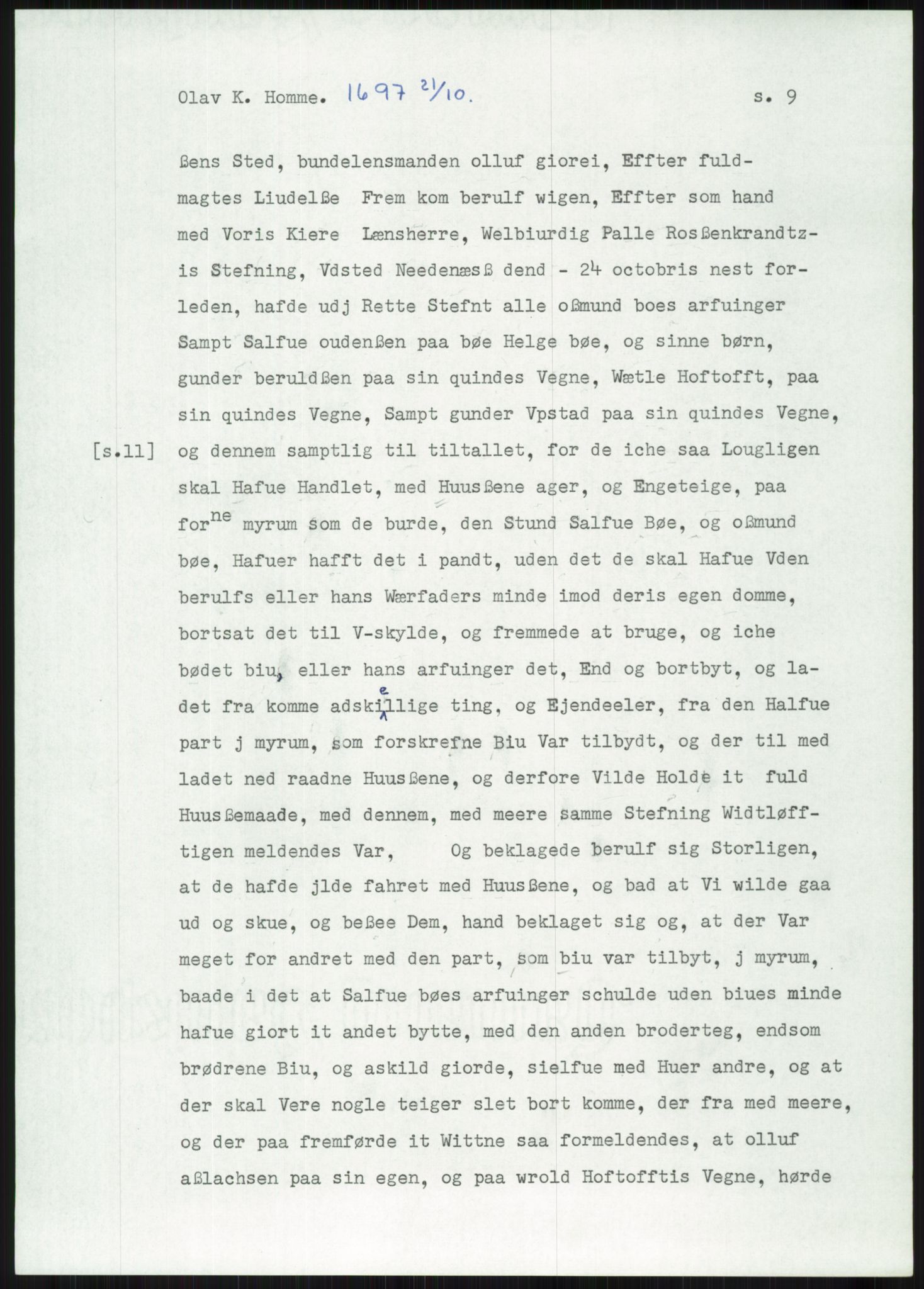 Samlinger til kildeutgivelse, Diplomavskriftsamlingen, AV/RA-EA-4053/H/Ha, p. 2506