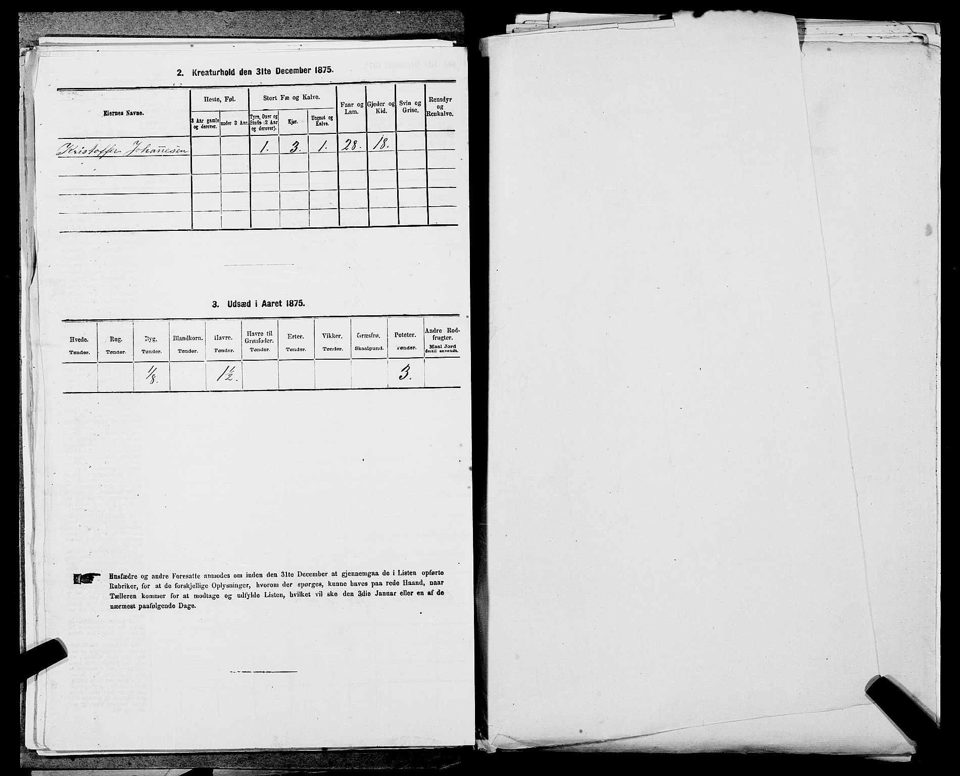 SAST, 1875 census for 1128P Høgsfjord, 1875, p. 164