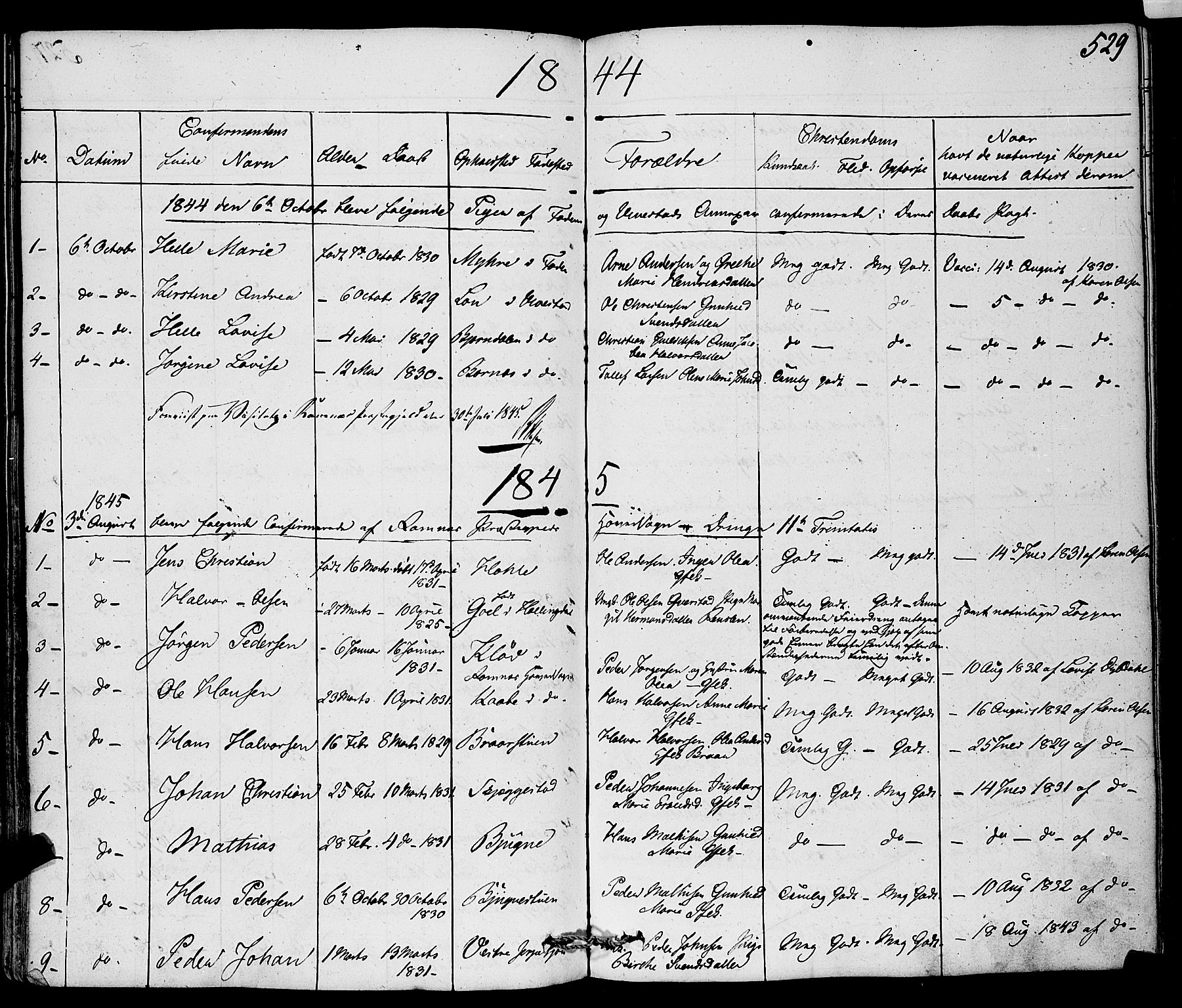 Ramnes kirkebøker, AV/SAKO-A-314/F/Fa/L0005: Parish register (official) no. I 5, 1841-1861, p. 528-529