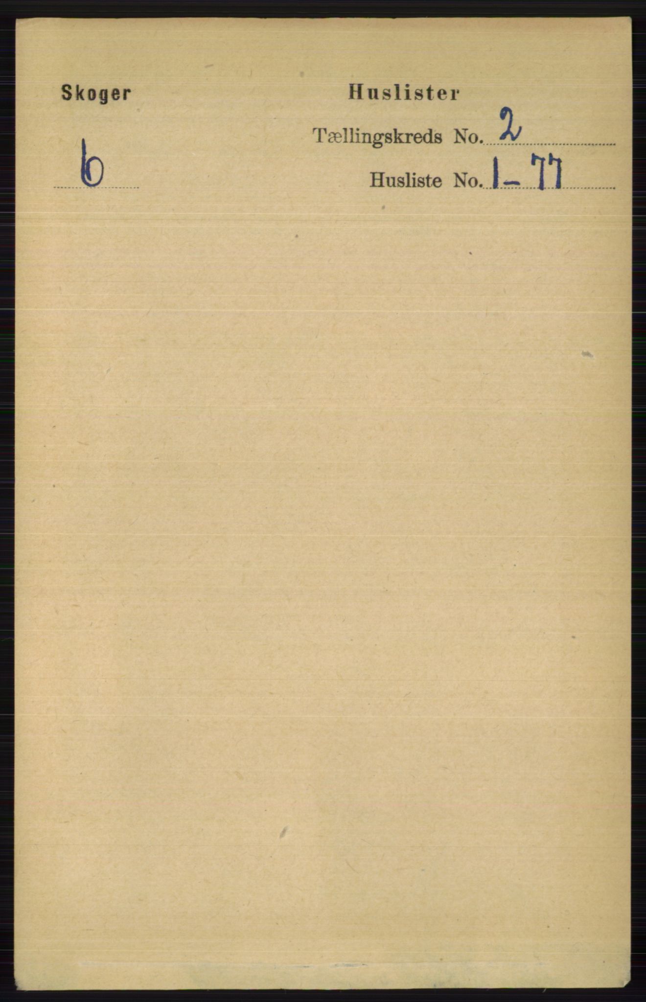 RA, 1891 census for 0712 Skoger, 1891, p. 776