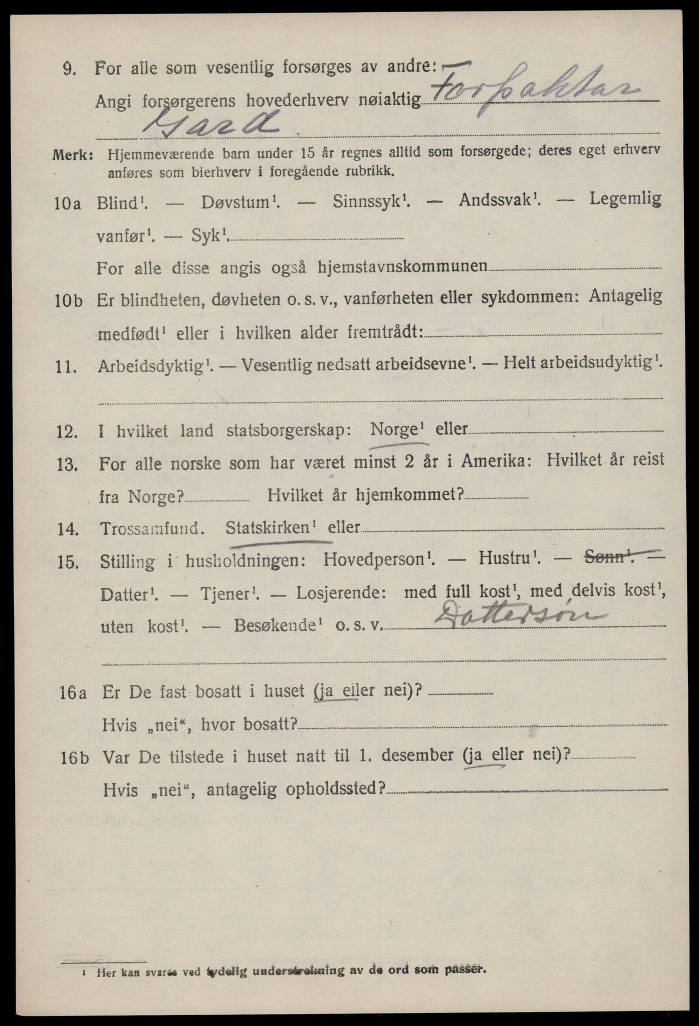 SAKO, 1920 census for Vinje, 1920, p. 1962