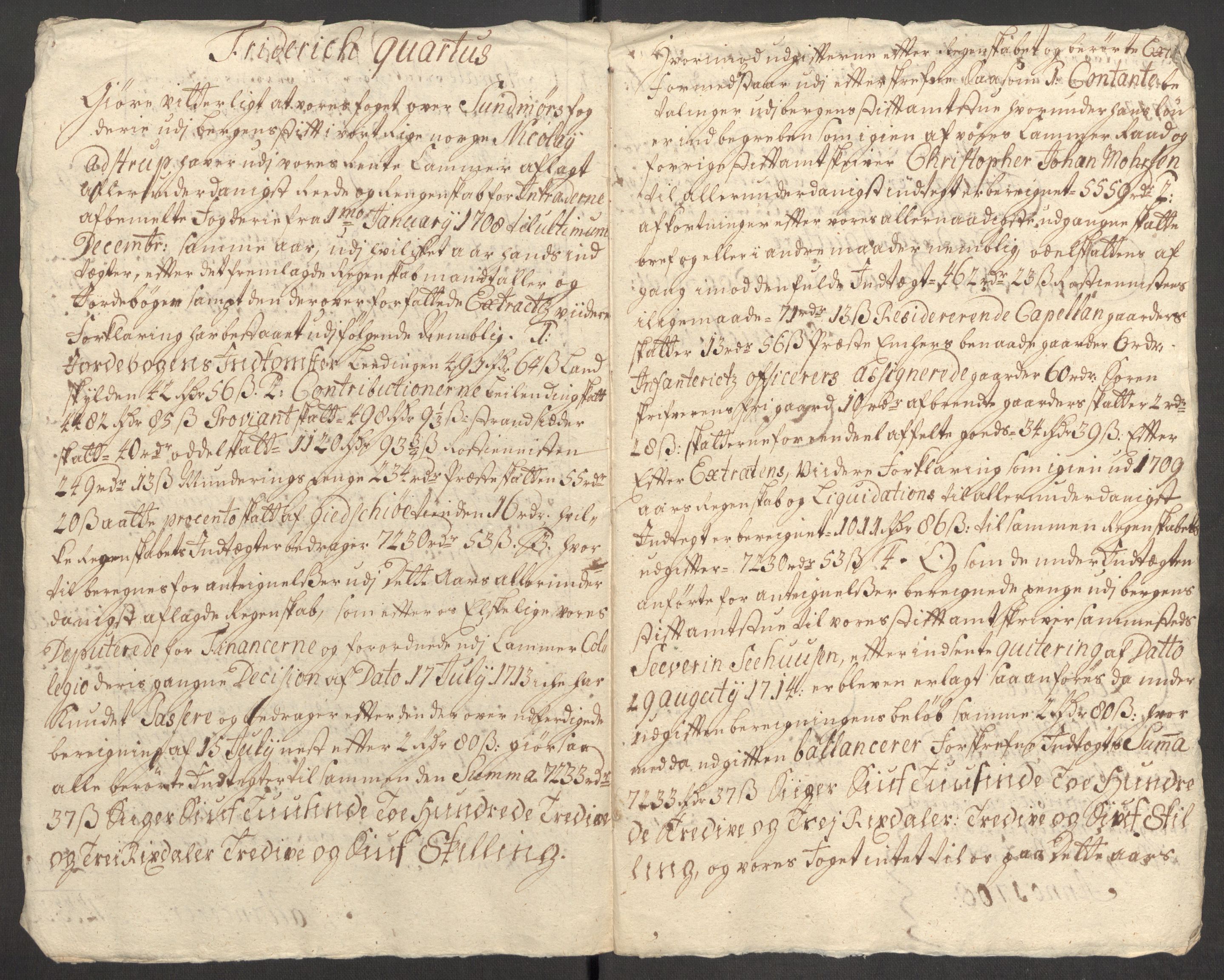 Rentekammeret inntil 1814, Reviderte regnskaper, Fogderegnskap, AV/RA-EA-4092/R54/L3562: Fogderegnskap Sunnmøre, 1708-1709, p. 14