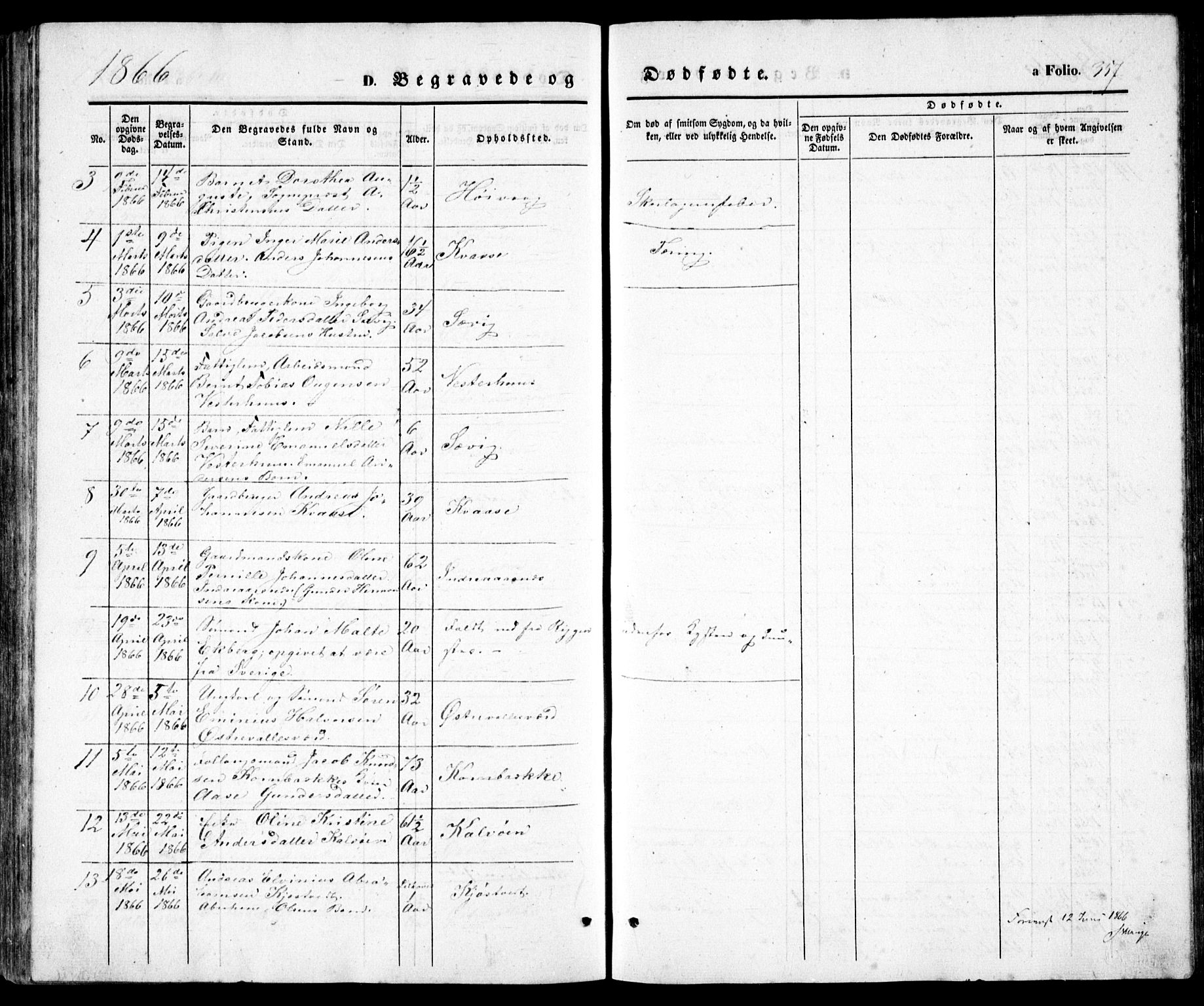 Høvåg sokneprestkontor, AV/SAK-1111-0025/F/Fb/L0002: Parish register (copy) no. B 2, 1847-1869, p. 357