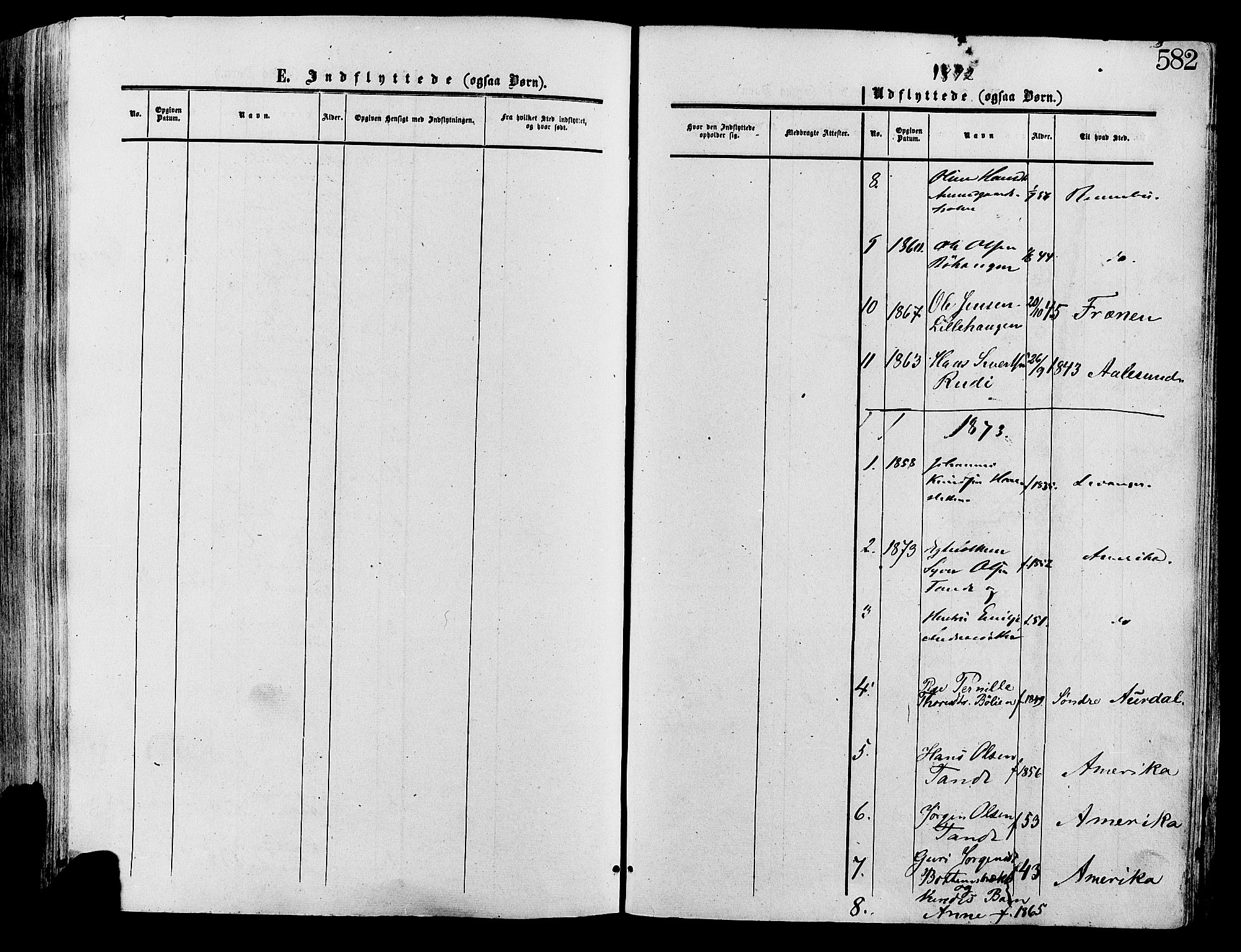 Lesja prestekontor, SAH/PREST-068/H/Ha/Haa/L0008: Parish register (official) no. 8, 1854-1880, p. 582