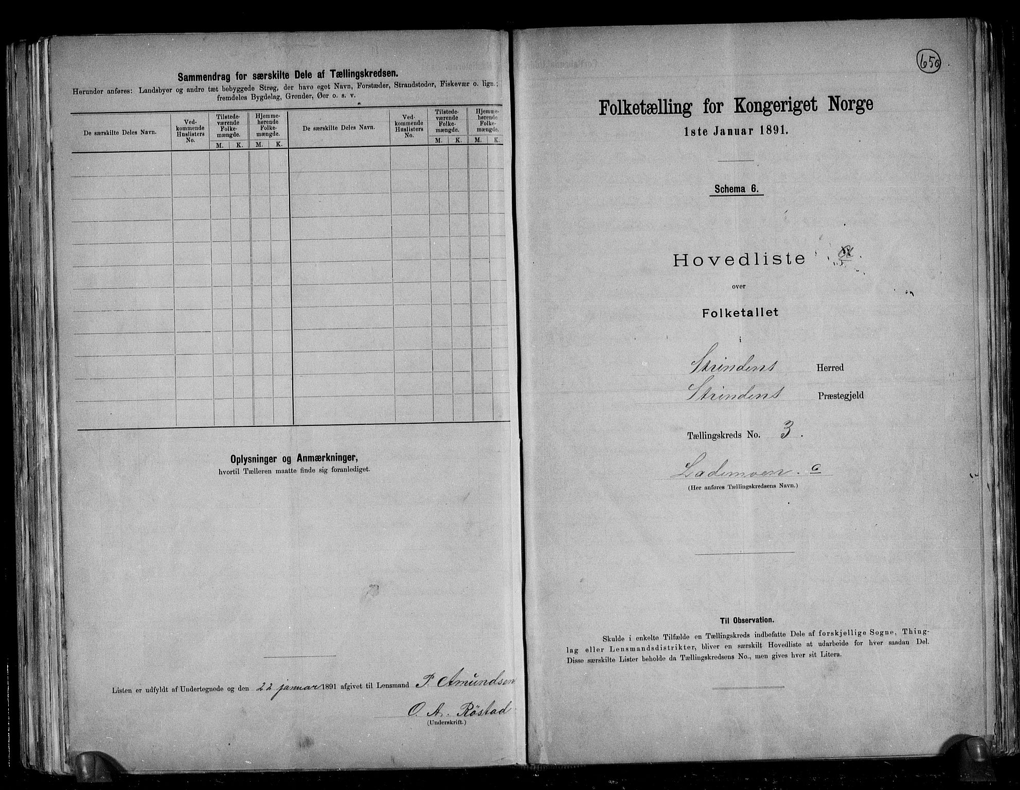 RA, 1891 census for 1660 Strinda, 1891, p. 10