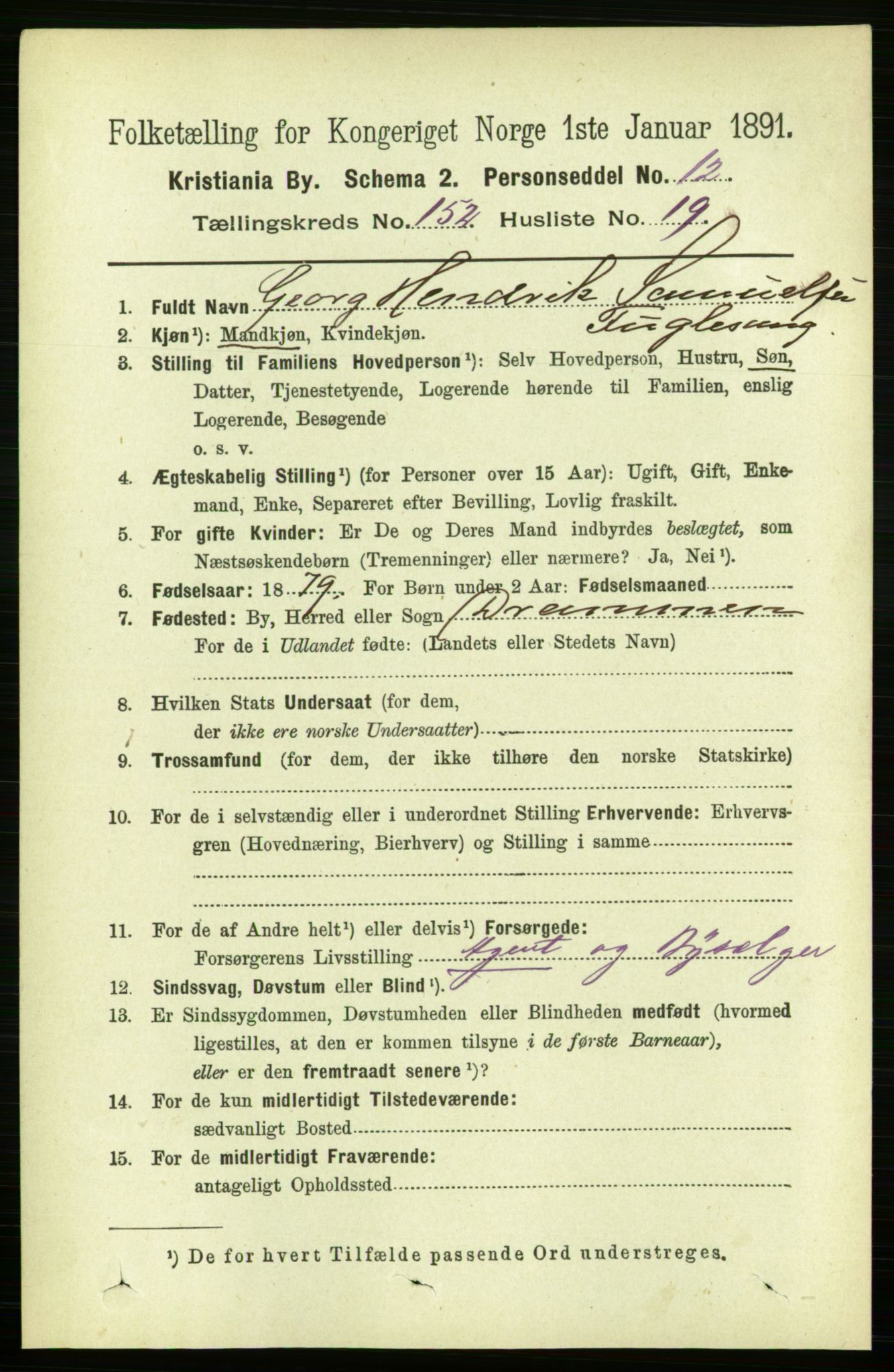 RA, 1891 census for 0301 Kristiania, 1891, p. 85775