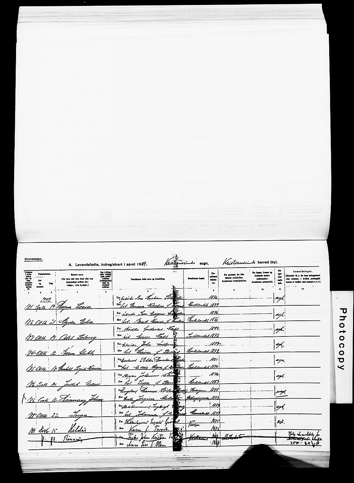 Ministerialprotokoller, klokkerbøker og fødselsregistre - Møre og Romsdal, AV/SAT-A-1454/572/L0858: Parish register (official) no. 572D02, 1903-1912