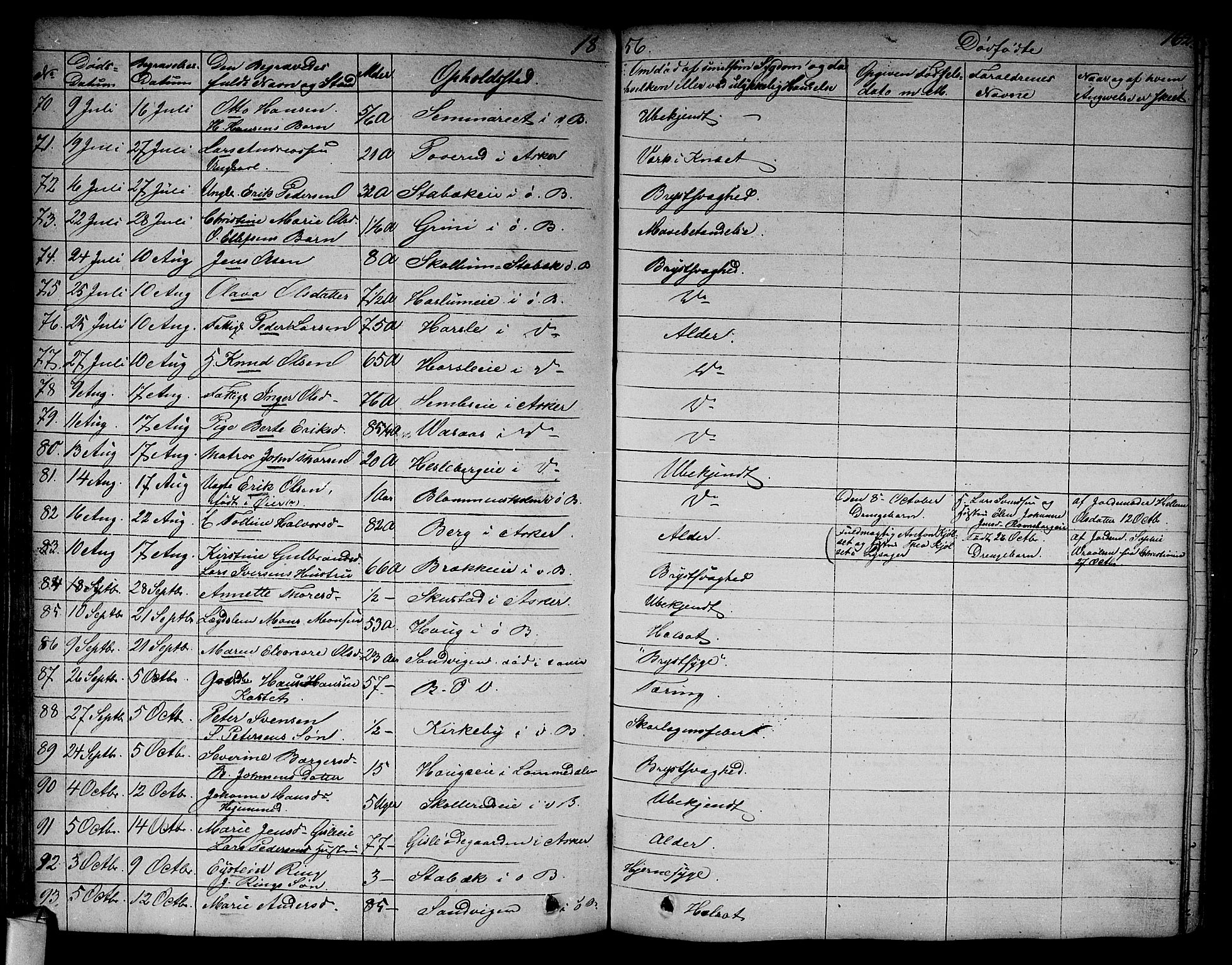 Asker prestekontor Kirkebøker, AV/SAO-A-10256a/F/Fa/L0011: Parish register (official) no. I 11, 1825-1878, p. 162