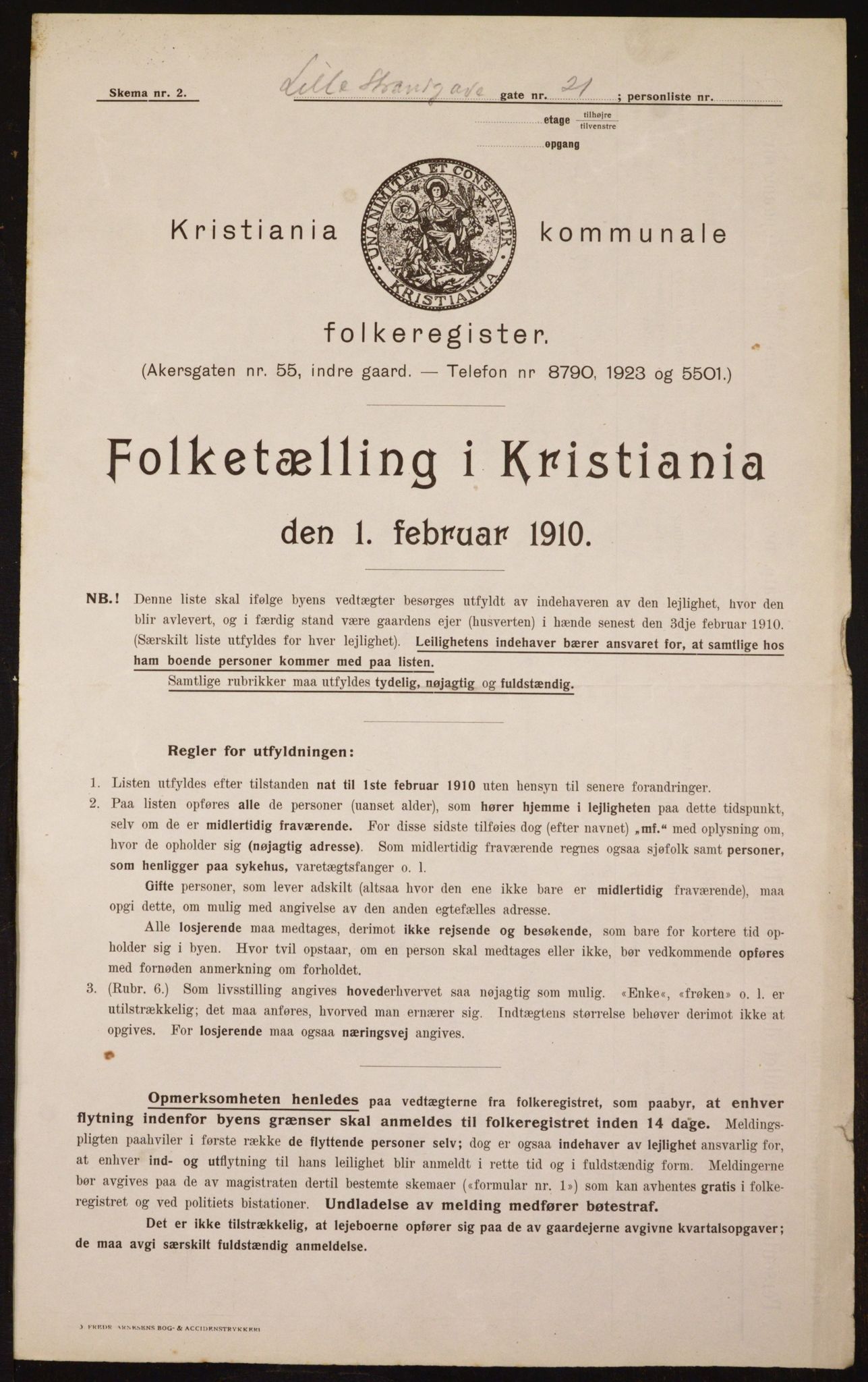OBA, Municipal Census 1910 for Kristiania, 1910, p. 55638