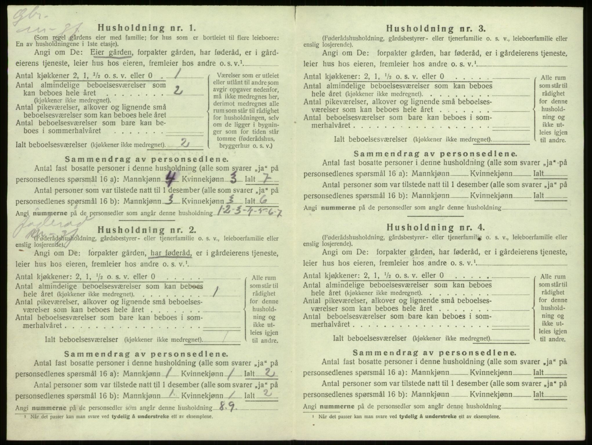 SAB, 1920 census for Davik, 1920, p. 547