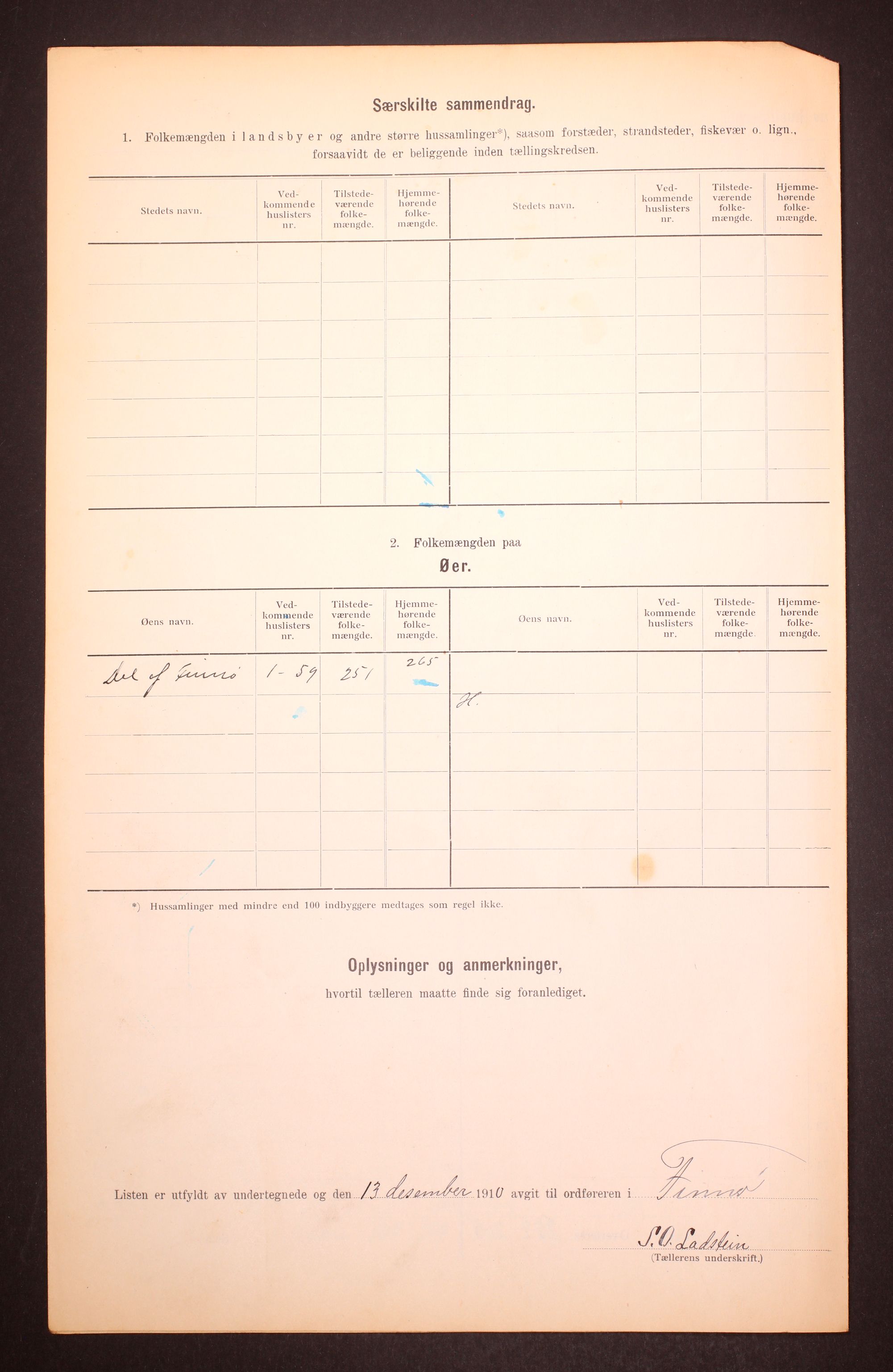 RA, 1910 census for Finnøy, 1910, p. 6