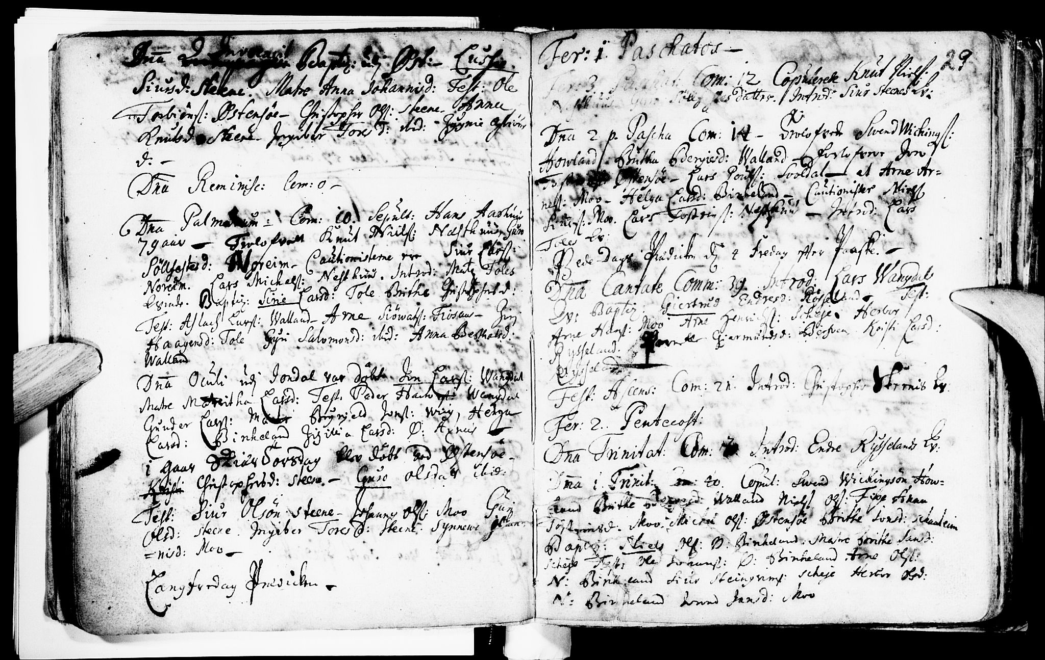 Kvam sokneprestembete, AV/SAB-A-76201/H/Haa: Parish register (official) no. A 2, 1696-1741, p. 29