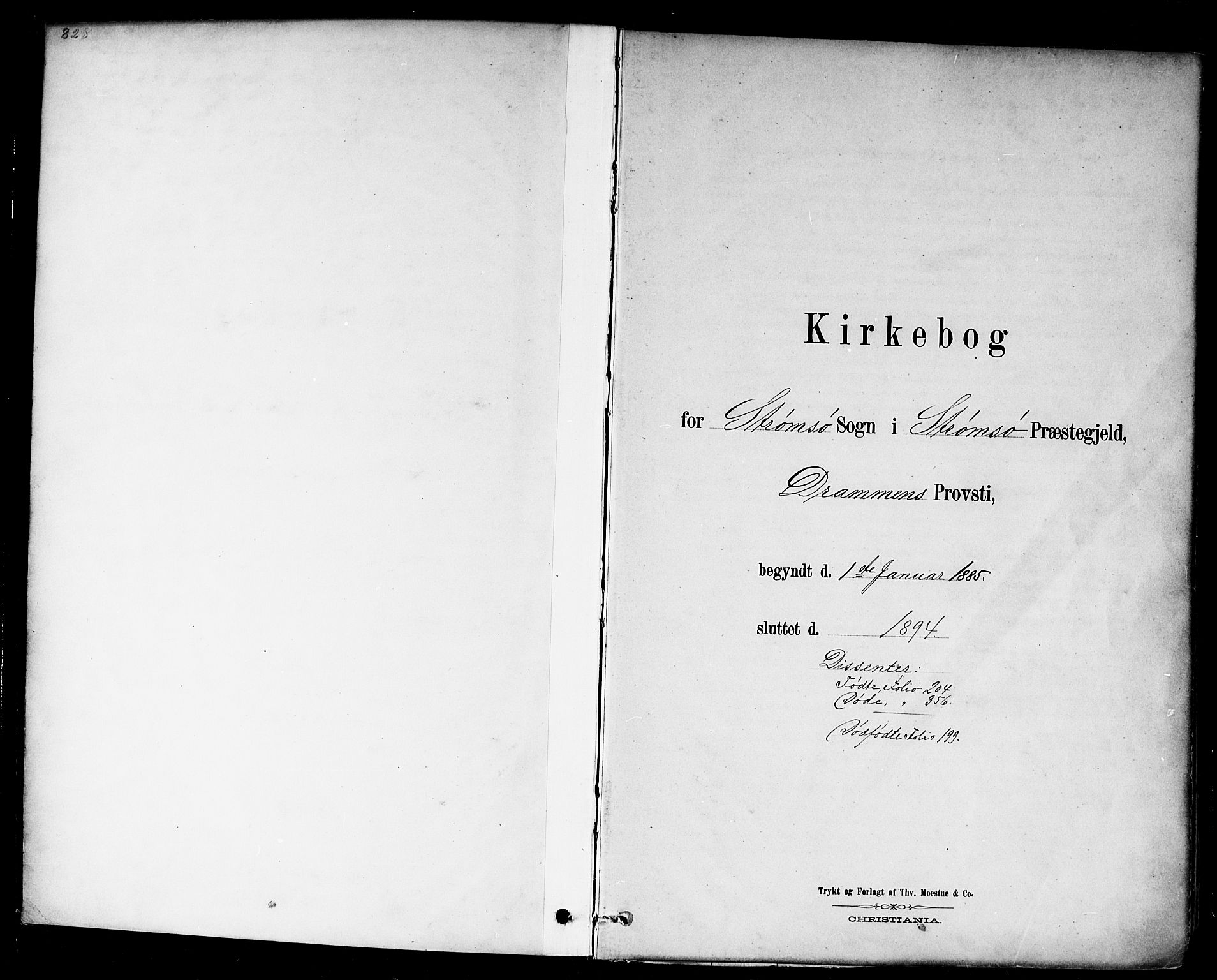 Strømsø kirkebøker, SAKO/A-246/F/Fa/L0023: Parish register (official) no. I 23, 1885-1894
