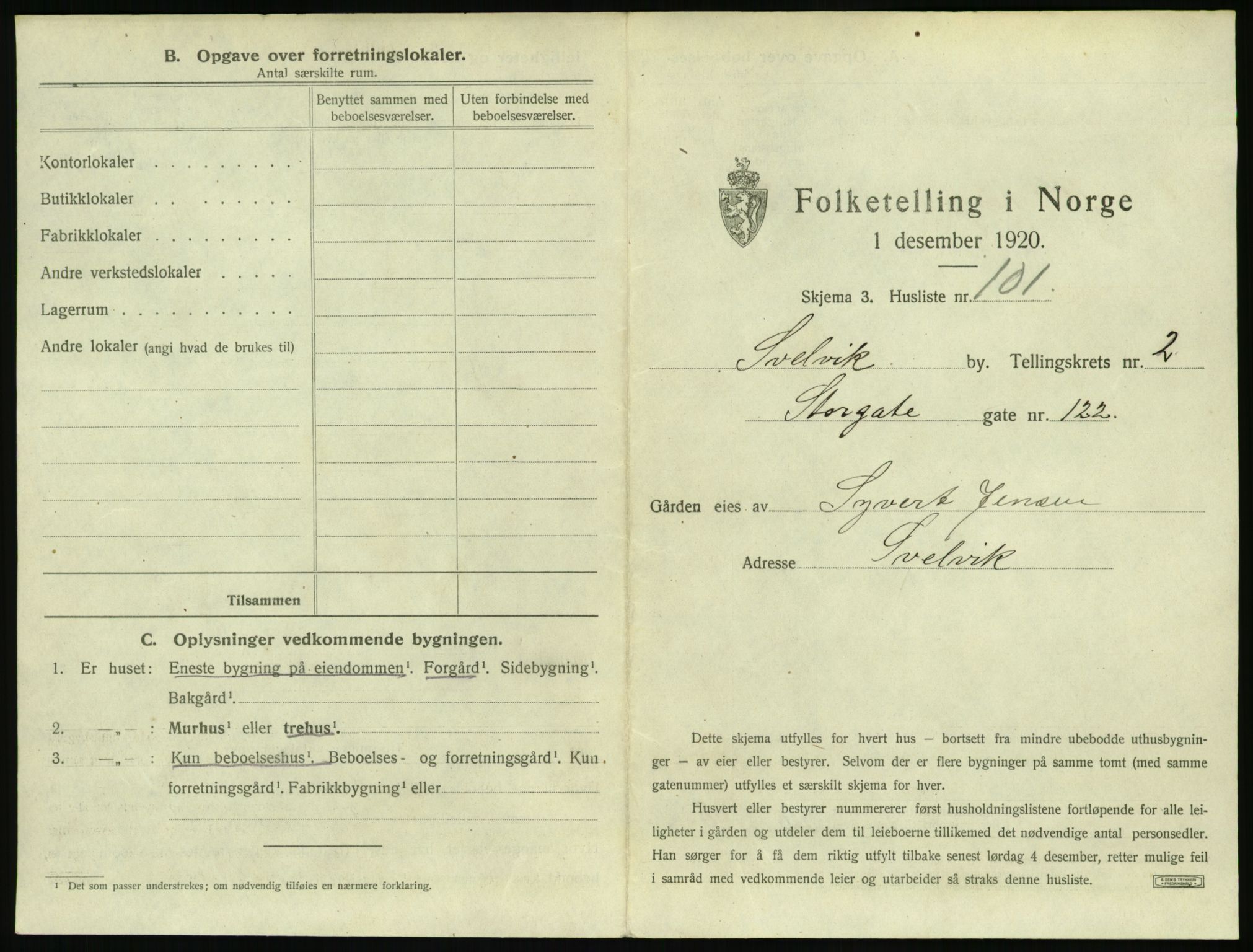 SAKO, 1920 census for Svelvik, 1920, p. 479