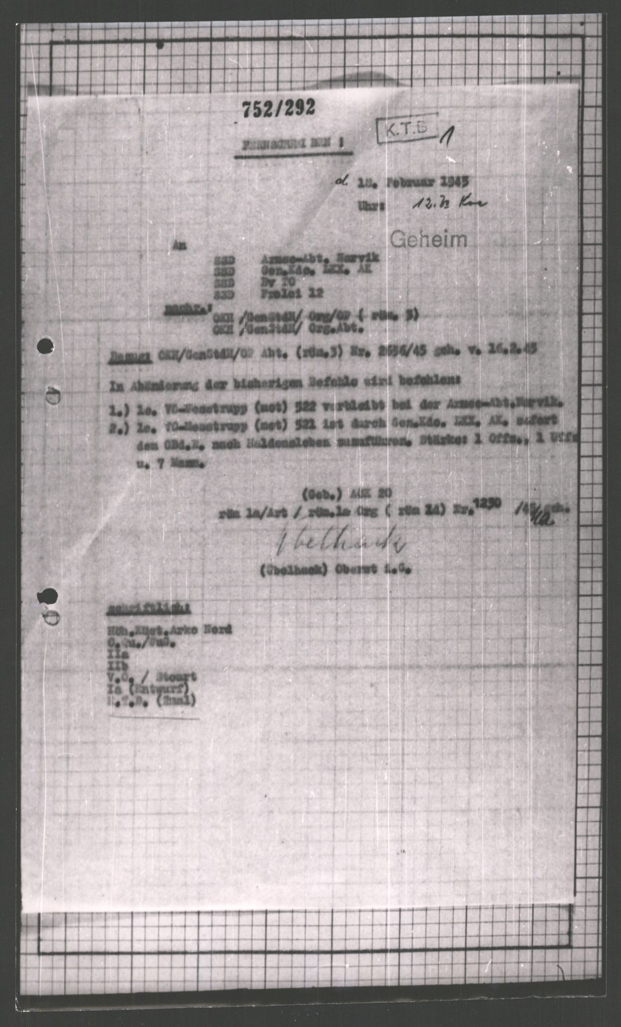 Forsvarets Overkommando. 2 kontor. Arkiv 11.4. Spredte tyske arkivsaker, AV/RA-RAFA-7031/D/Dar/Dara/L0003: Krigsdagbøker for 20. Gebirgs-Armee-Oberkommando (AOK 20), 1945, p. 140