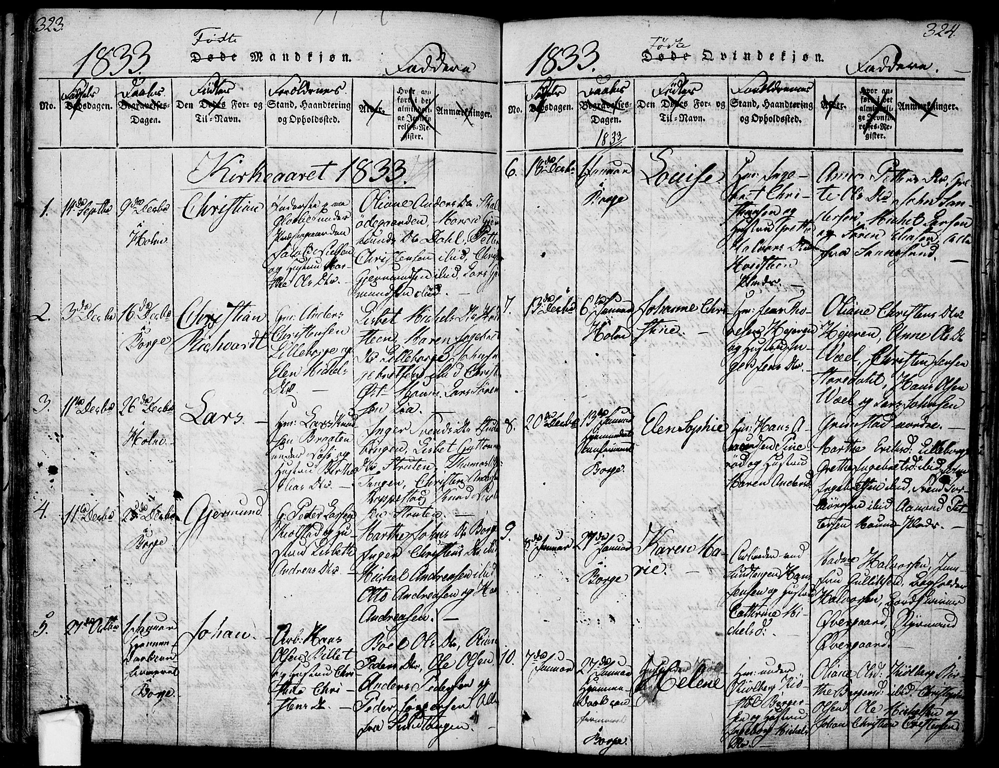 Borge prestekontor Kirkebøker, SAO/A-10903/F/Fa/L0003: Parish register (official) no. I 3, 1815-1836, p. 323-324