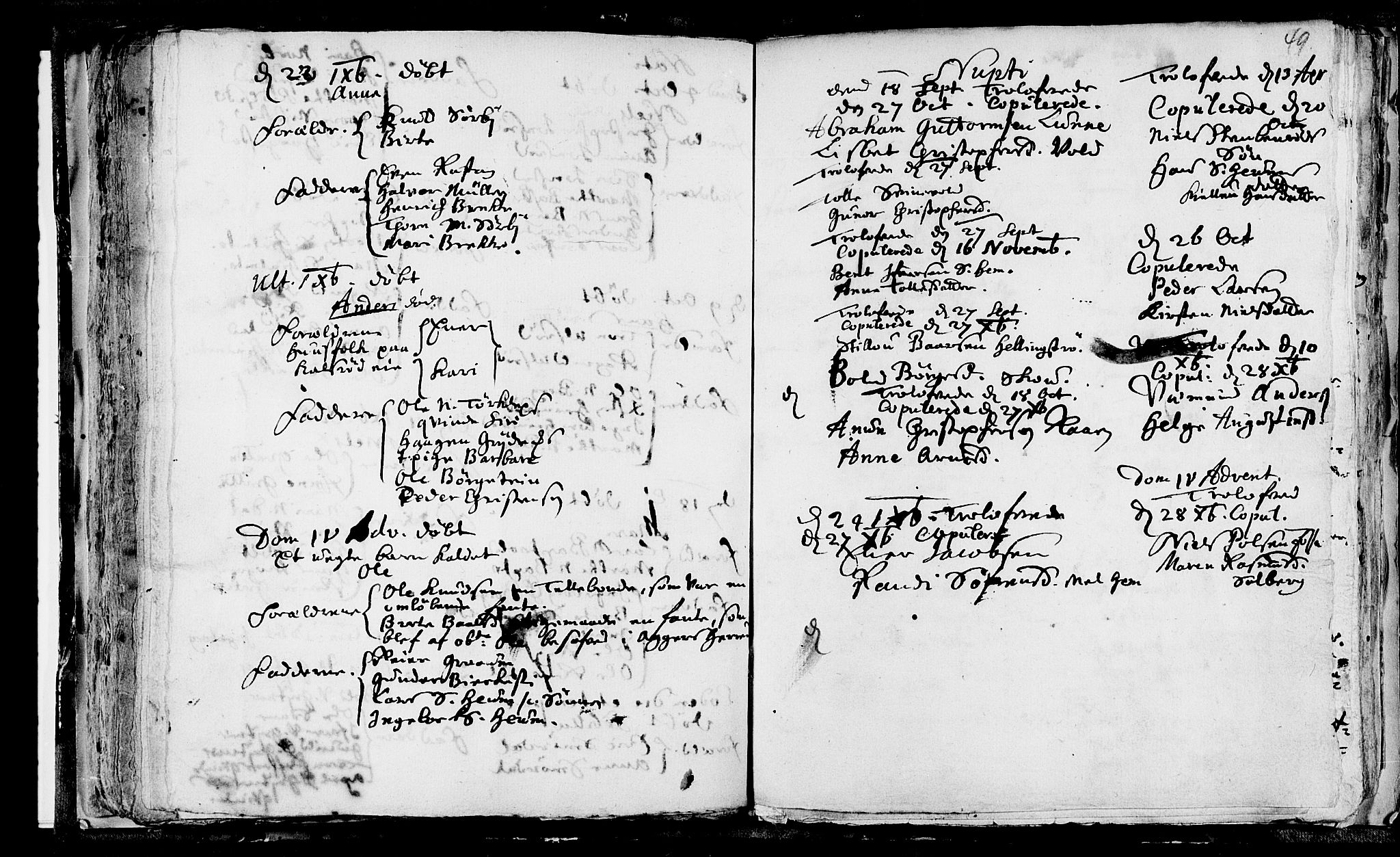 Våle kirkebøker, SAKO/A-334/F/Fa/L0001: Parish register (official) no. I 1, 1693-1704, p. 49