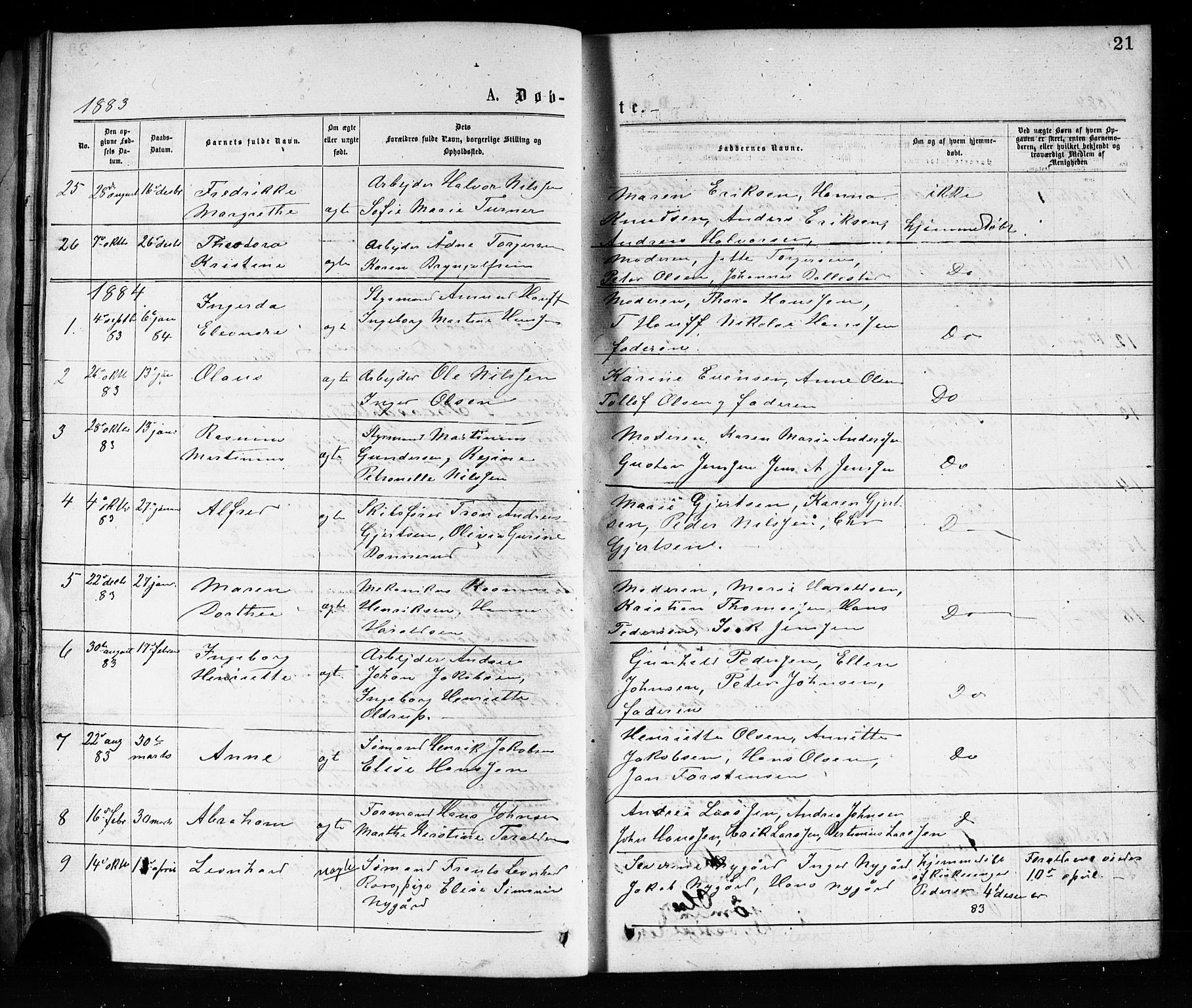 Porsgrunn kirkebøker , SAKO/A-104/G/Ga/L0003: Parish register (copy) no. I 3, 1877-1915, p. 21
