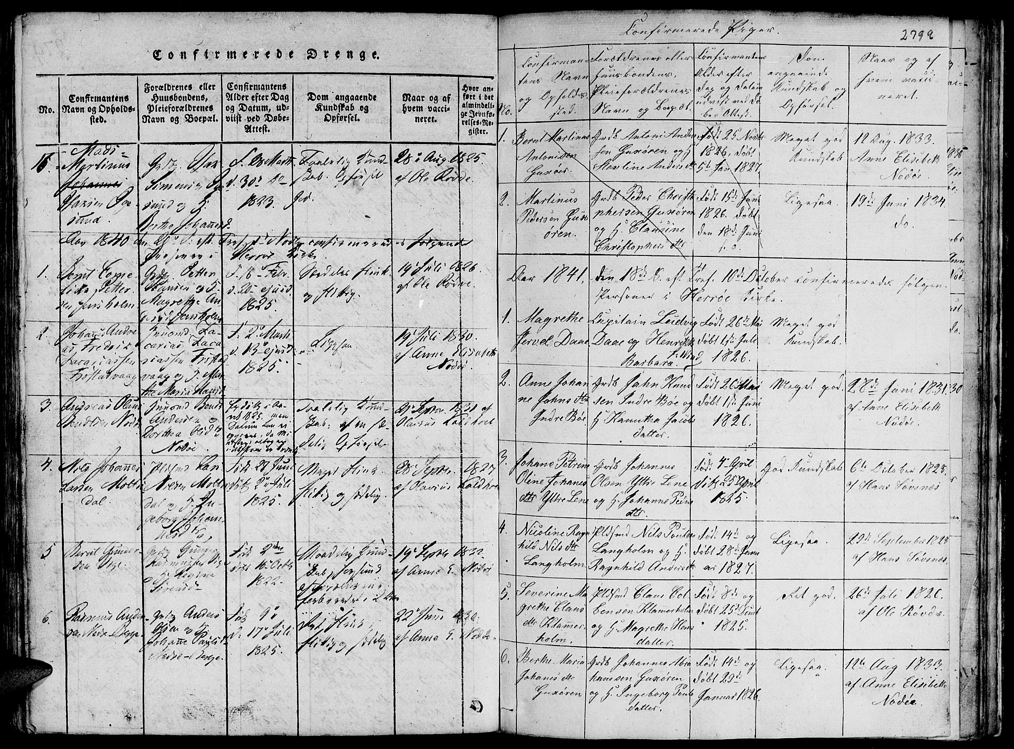 Ministerialprotokoller, klokkerbøker og fødselsregistre - Møre og Romsdal, AV/SAT-A-1454/507/L0069: Parish register (official) no. 507A04, 1816-1841, p. 279