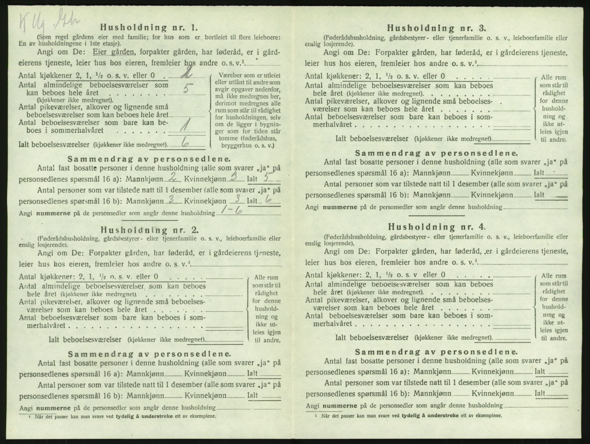 SAKO, 1920 census for Lardal, 1920, p. 52