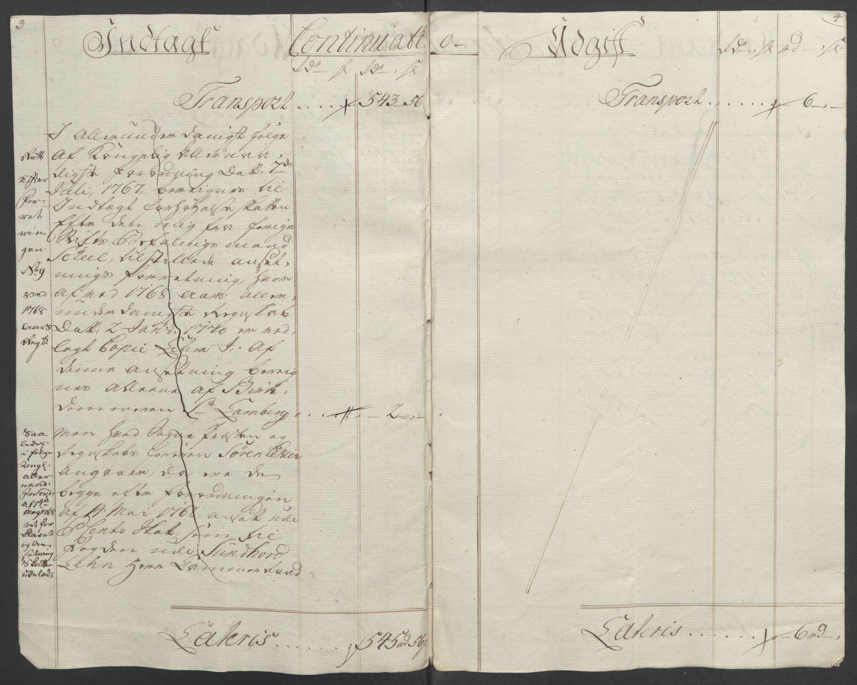 Rentekammeret inntil 1814, Reviderte regnskaper, Fogderegnskap, AV/RA-EA-4092/R49/L3157: Ekstraskatten Rosendal Baroni, 1762-1772, p. 281