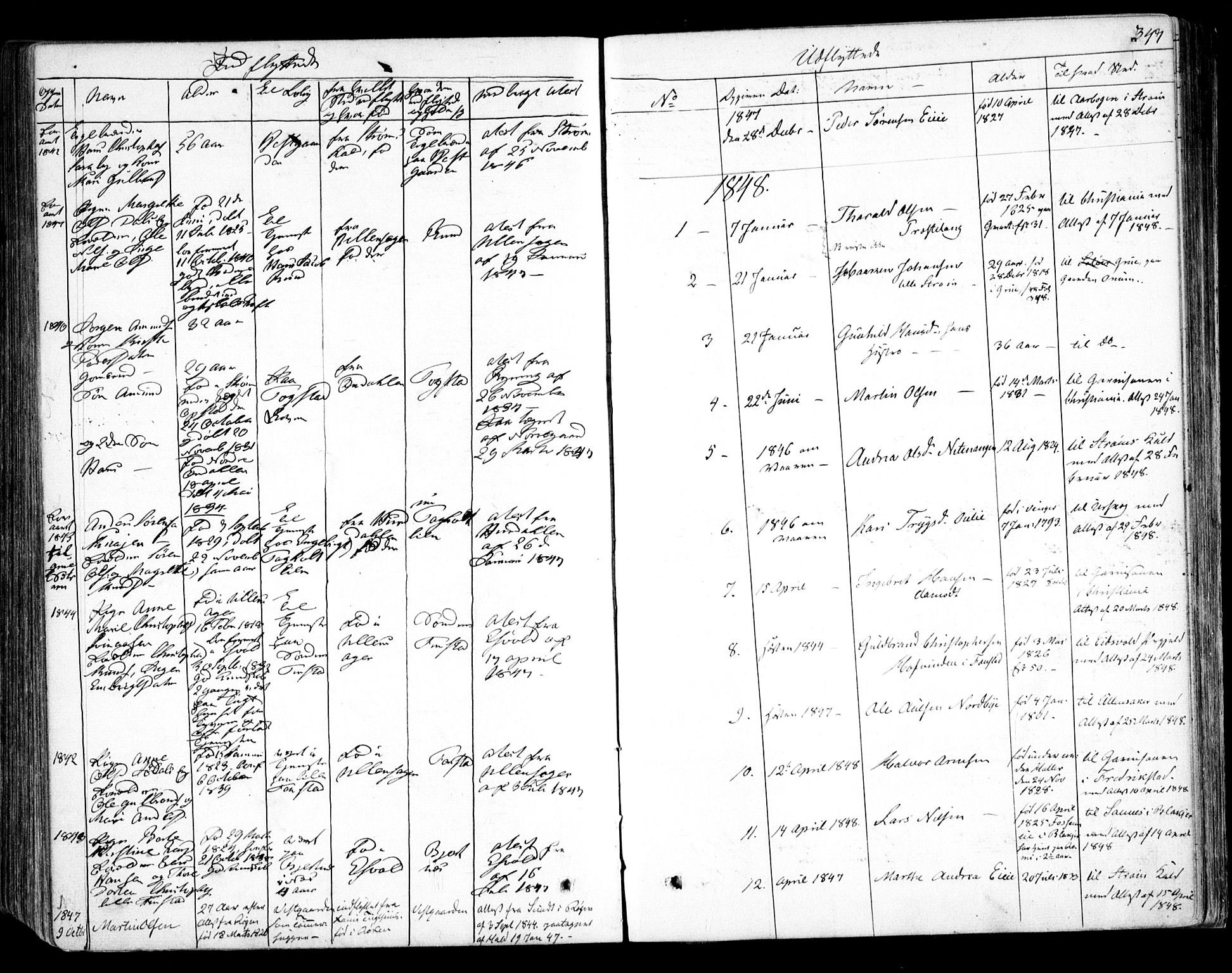 Nes prestekontor Kirkebøker, SAO/A-10410/F/Fa/L0007: Parish register (official) no. I 7, 1846-1858, p. 347