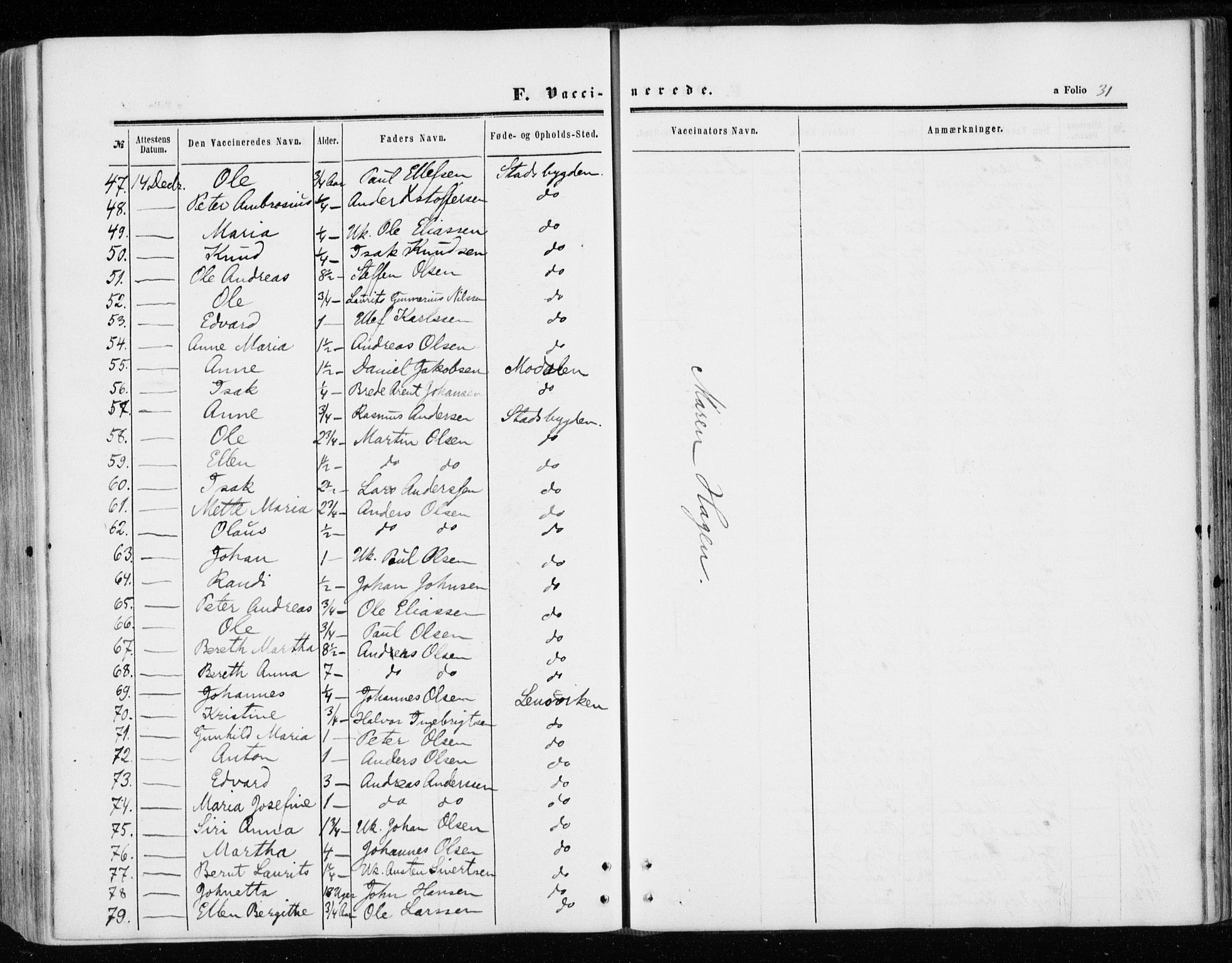 Ministerialprotokoller, klokkerbøker og fødselsregistre - Sør-Trøndelag, SAT/A-1456/646/L0612: Parish register (official) no. 646A10, 1858-1869, p. 31