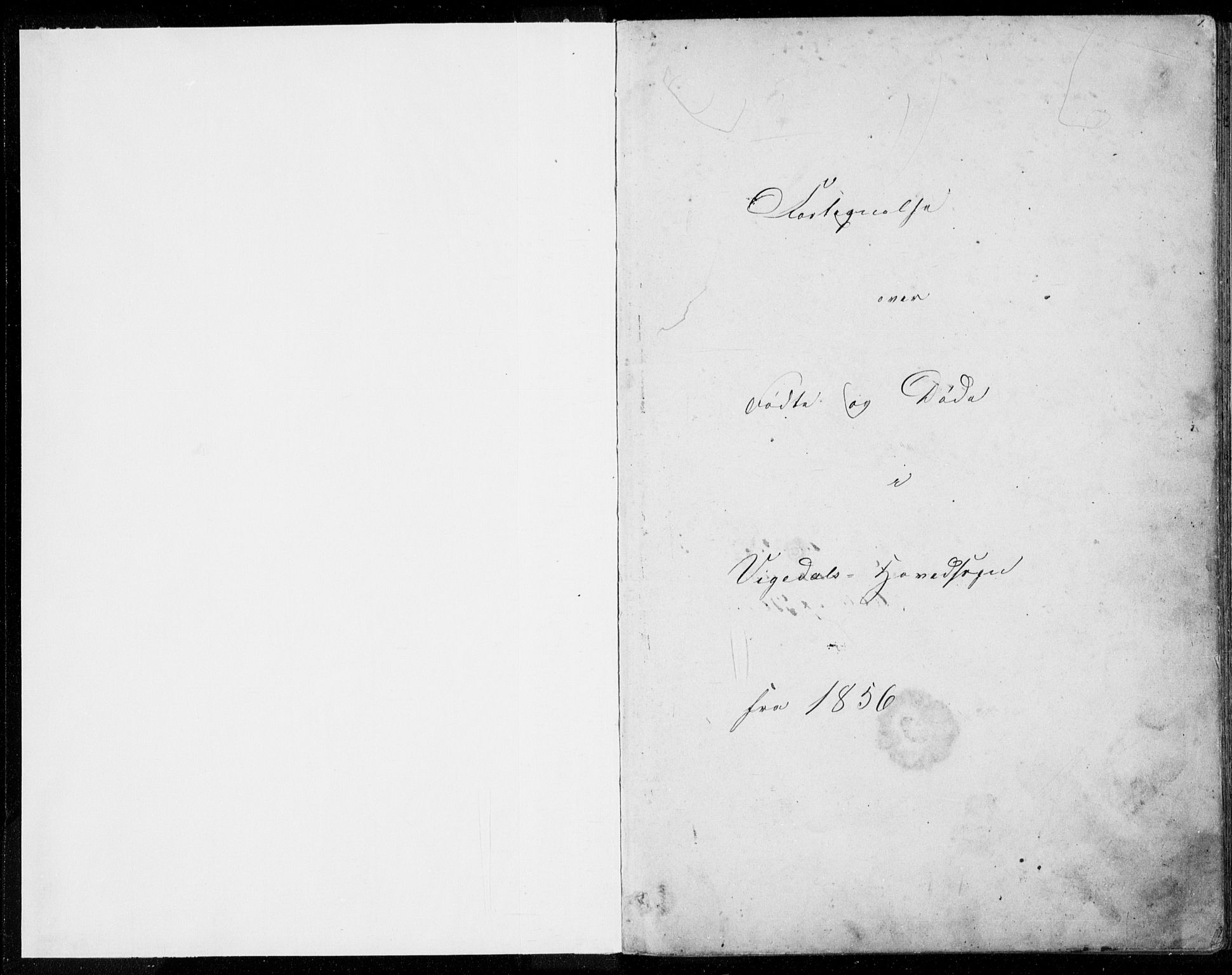 Vikedal sokneprestkontor, AV/SAST-A-101840/01/V: Parish register (copy) no. B 9, 1856-1878, p. 1