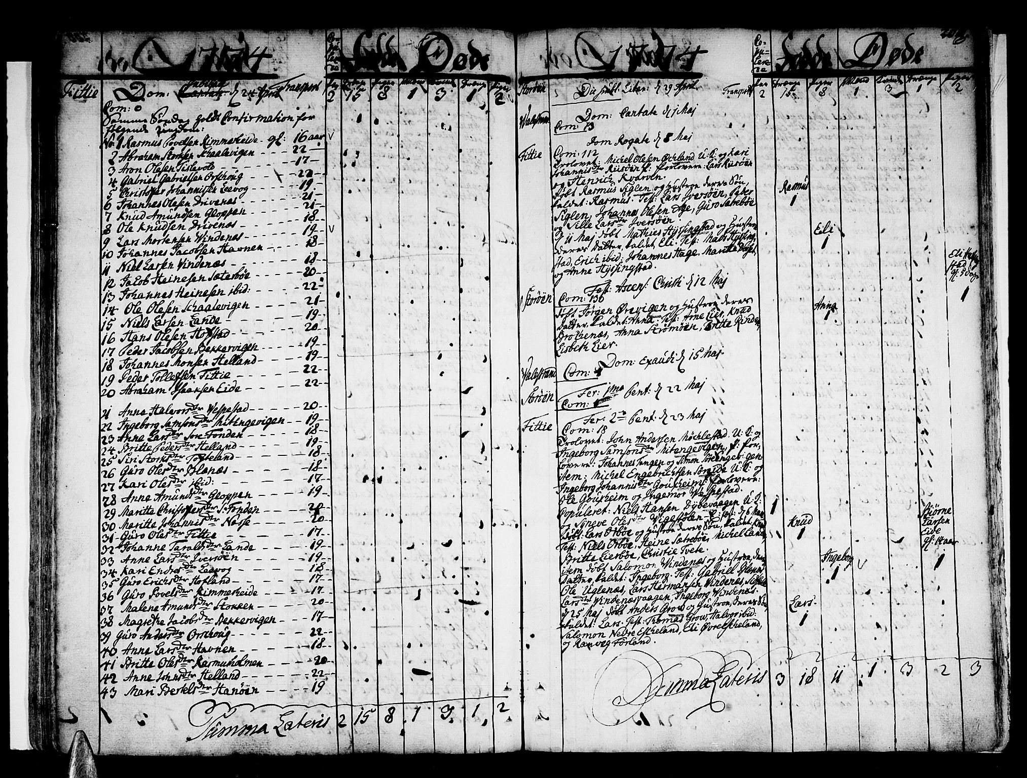 Stord sokneprestembete, AV/SAB-A-78201/H/Haa: Parish register (official) no. A 2, 1744-1777, p. 206