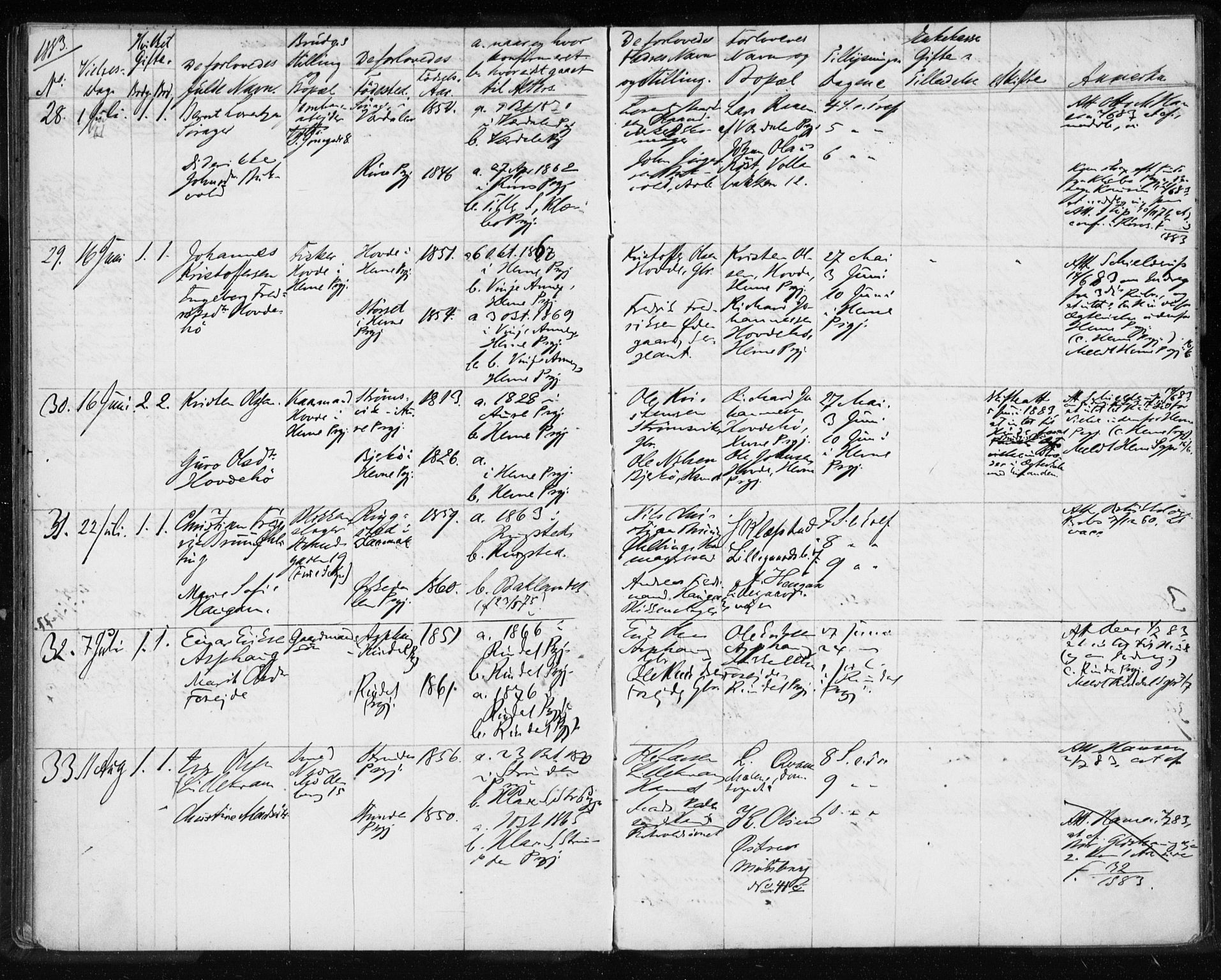 Ministerialprotokoller, klokkerbøker og fødselsregistre - Sør-Trøndelag, AV/SAT-A-1456/604/L0188: Parish register (official) no. 604A11, 1878-1892