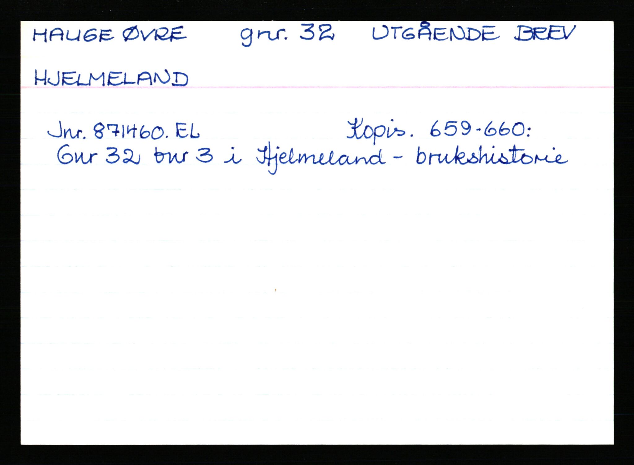 Statsarkivet i Stavanger, AV/SAST-A-101971/03/Y/Yk/L0015: Registerkort sortert etter gårdsnavn: Haneberg - Haugland nedre, 1750-1930, p. 344