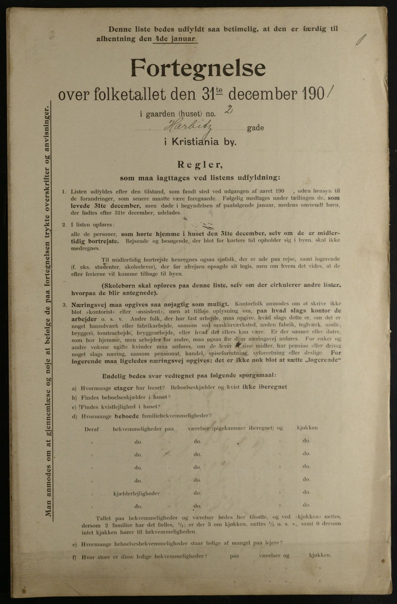 OBA, Municipal Census 1901 for Kristiania, 1901, p. 12436