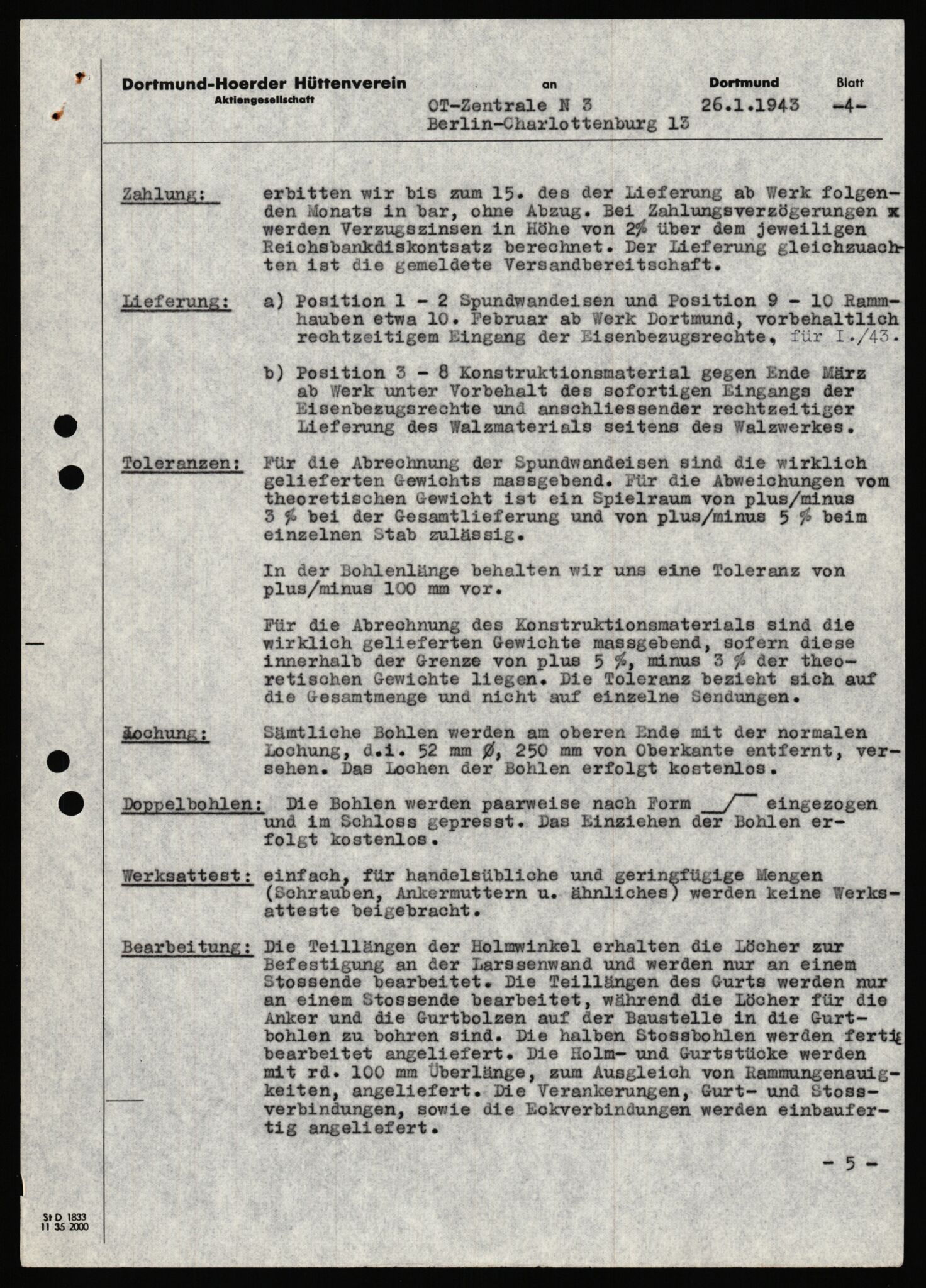 Tyske arkiver, Organisation Todt (OT), Einsatzgruppe Wiking, AV/RA-RAFA-2188/1/E/E6/E6c/L0007: Nachschub: Arkivkode 9451-9490, 1940-1945, p. 191