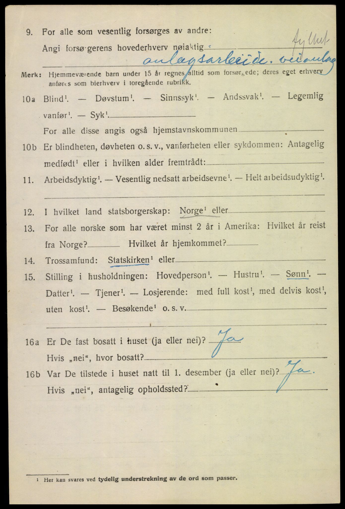 SAH, 1920 census for Fåberg, 1920, p. 11837