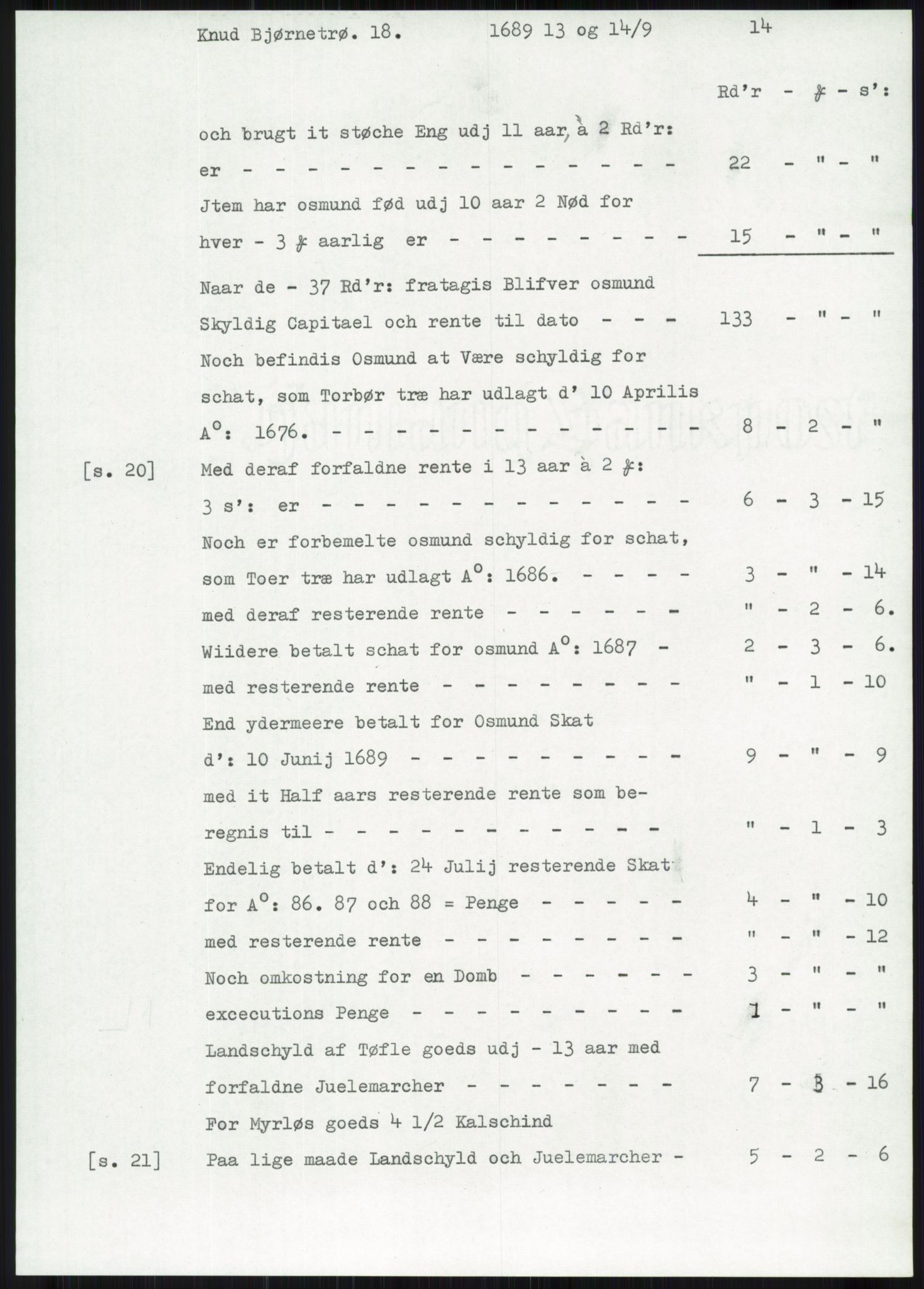 Samlinger til kildeutgivelse, Diplomavskriftsamlingen, AV/RA-EA-4053/H/Ha, p. 463