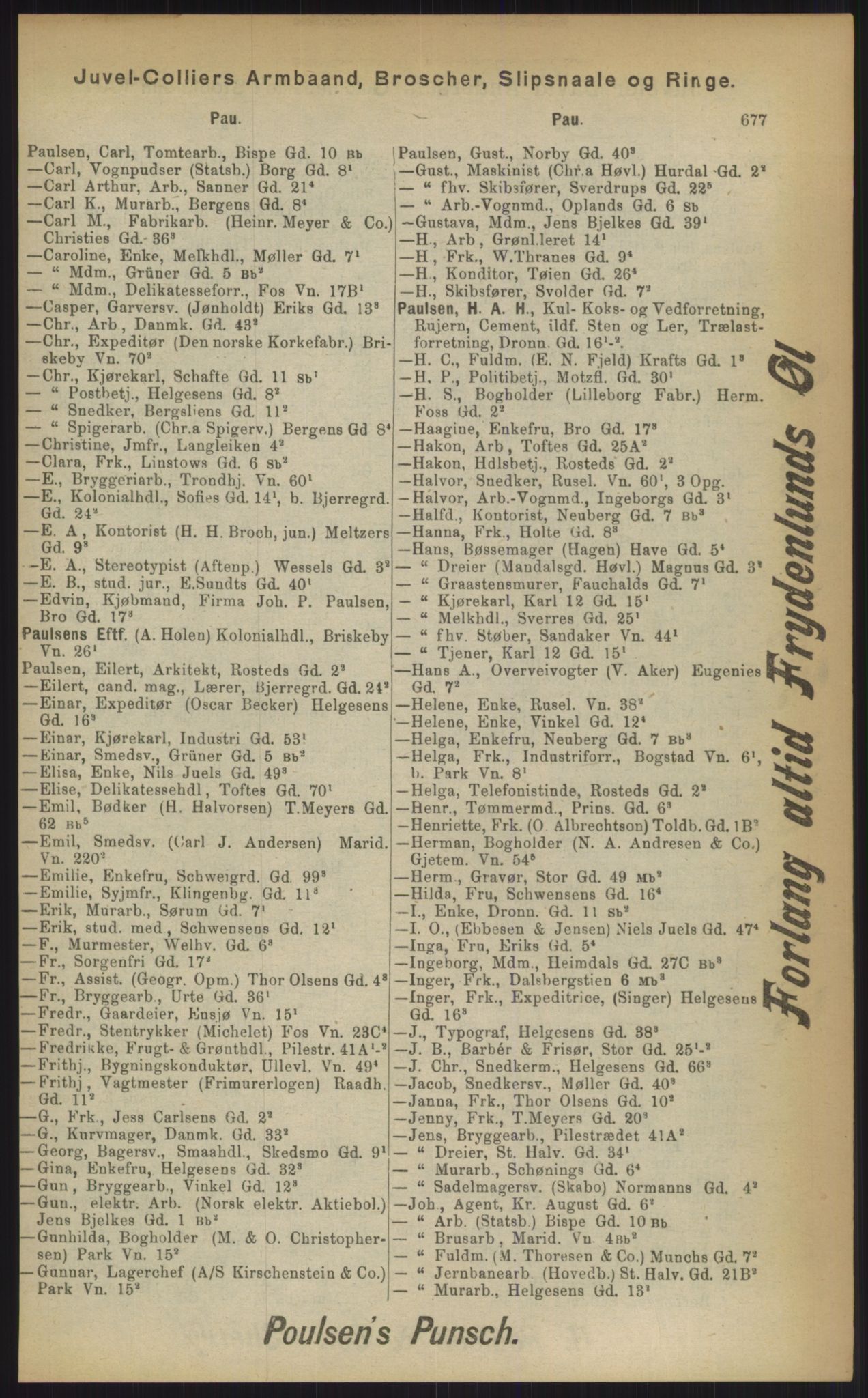 Kristiania/Oslo adressebok, PUBL/-, 1903, p. 677