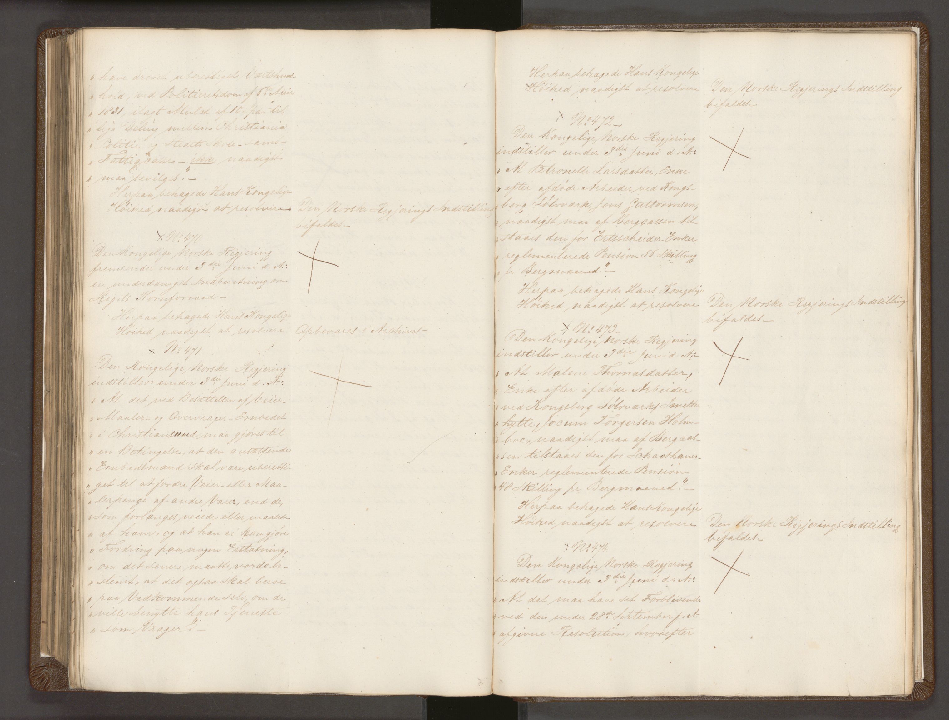 Statsrådssekretariatet, AV/RA-S-1001/A/Ab/L0032: Kgl. res. nr. 917-992 og 1-512, 1. halvår, 1831