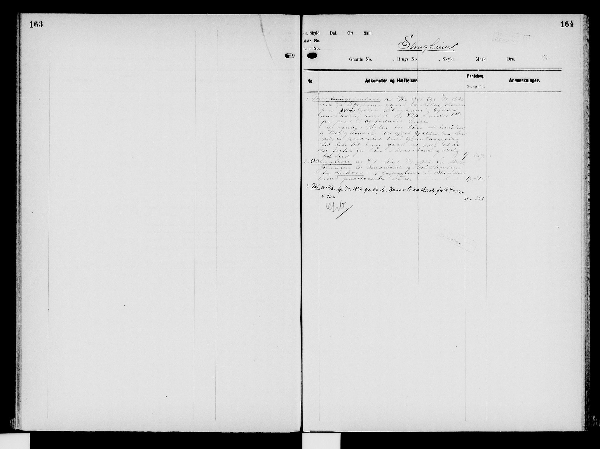 Nord-Hedmark sorenskriveri, SAH/TING-012/H/Ha/Had/Hade/L0008: Mortgage register no. 4.8, 1923-1940, p. 163-164