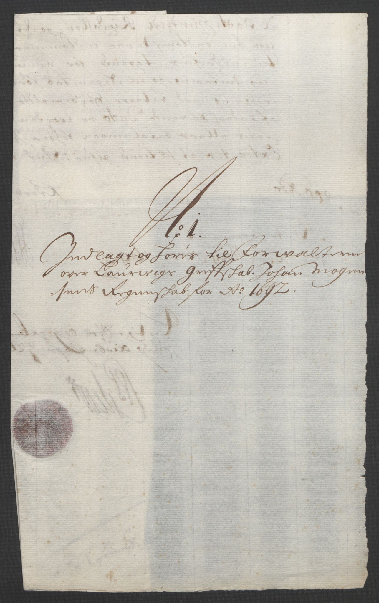 Rentekammeret inntil 1814, Reviderte regnskaper, Fogderegnskap, AV/RA-EA-4092/R33/L1973: Fogderegnskap Larvik grevskap, 1692, p. 200