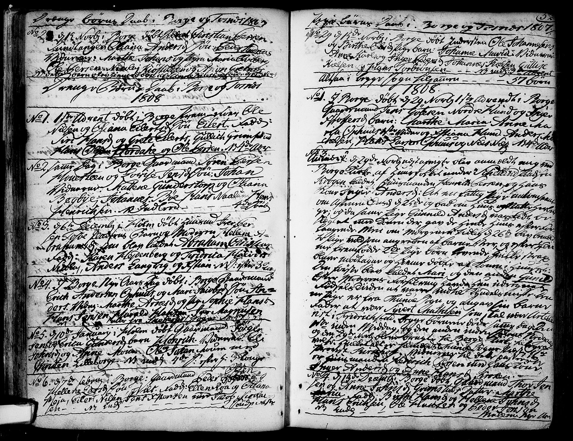 Borge prestekontor Kirkebøker, SAO/A-10903/F/Fa/L0002: Parish register (official) no. I 2, 1791-1817, p. 52